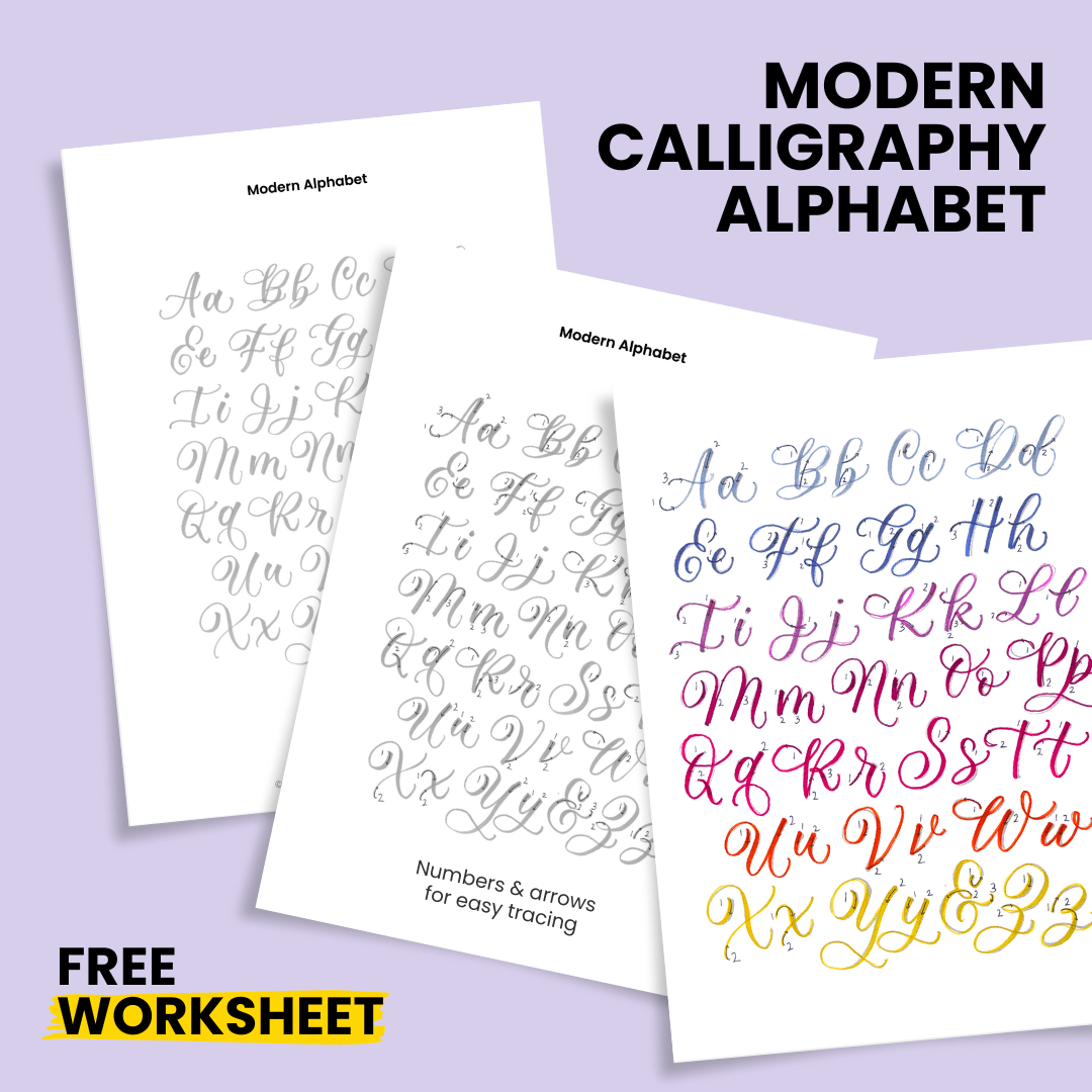 Calligraphy Alphabet Calligraphy Alphabet