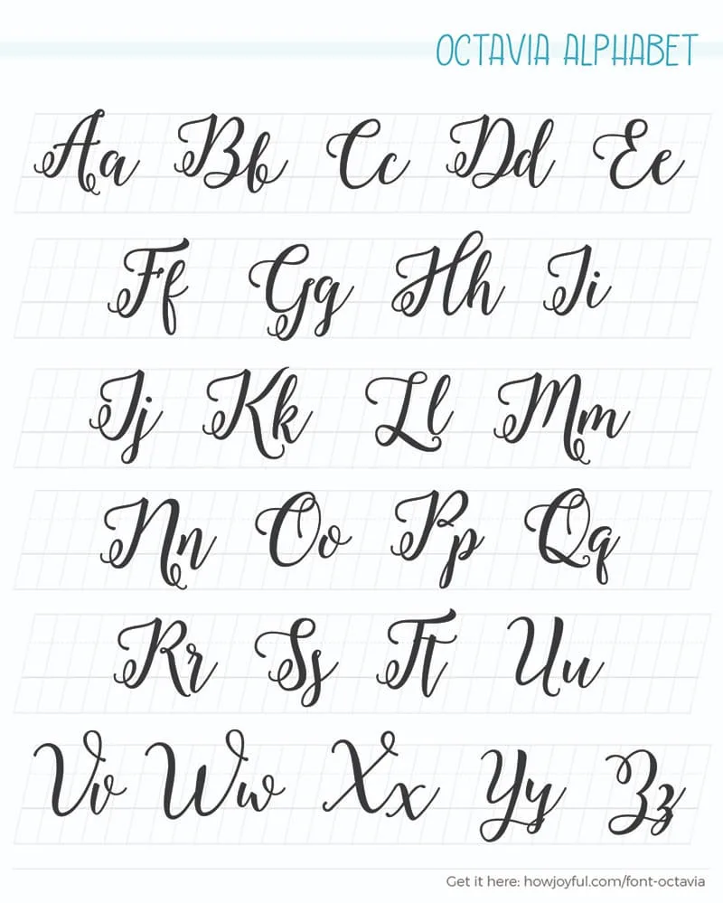 Calligraphy Alphabet