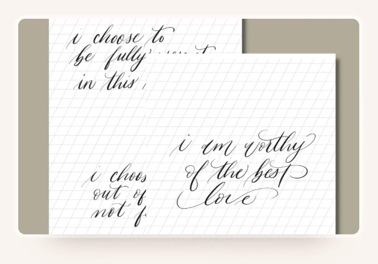 Calligraphy Practice Sheets
