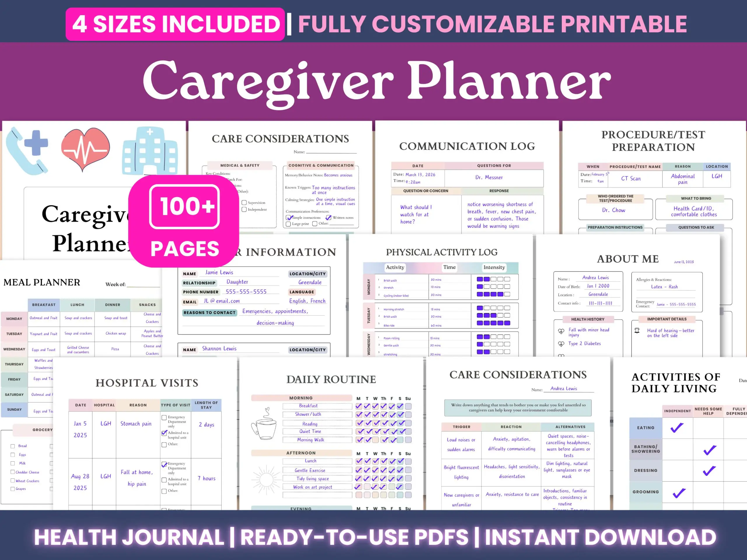 Caregiver Binder Template
