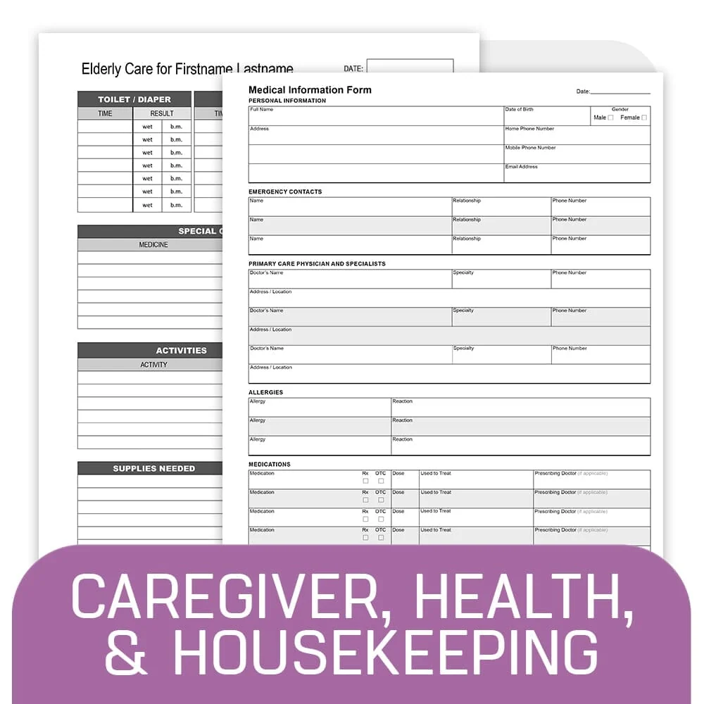 Caregivers Health Housekeeping