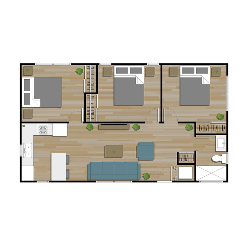 Casita Model 20x40 Plans In Pdf Or Cad
