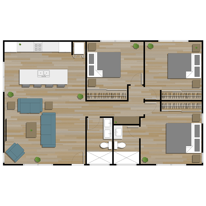 Casita Model 25x40 Plans In Pdf Or Cad