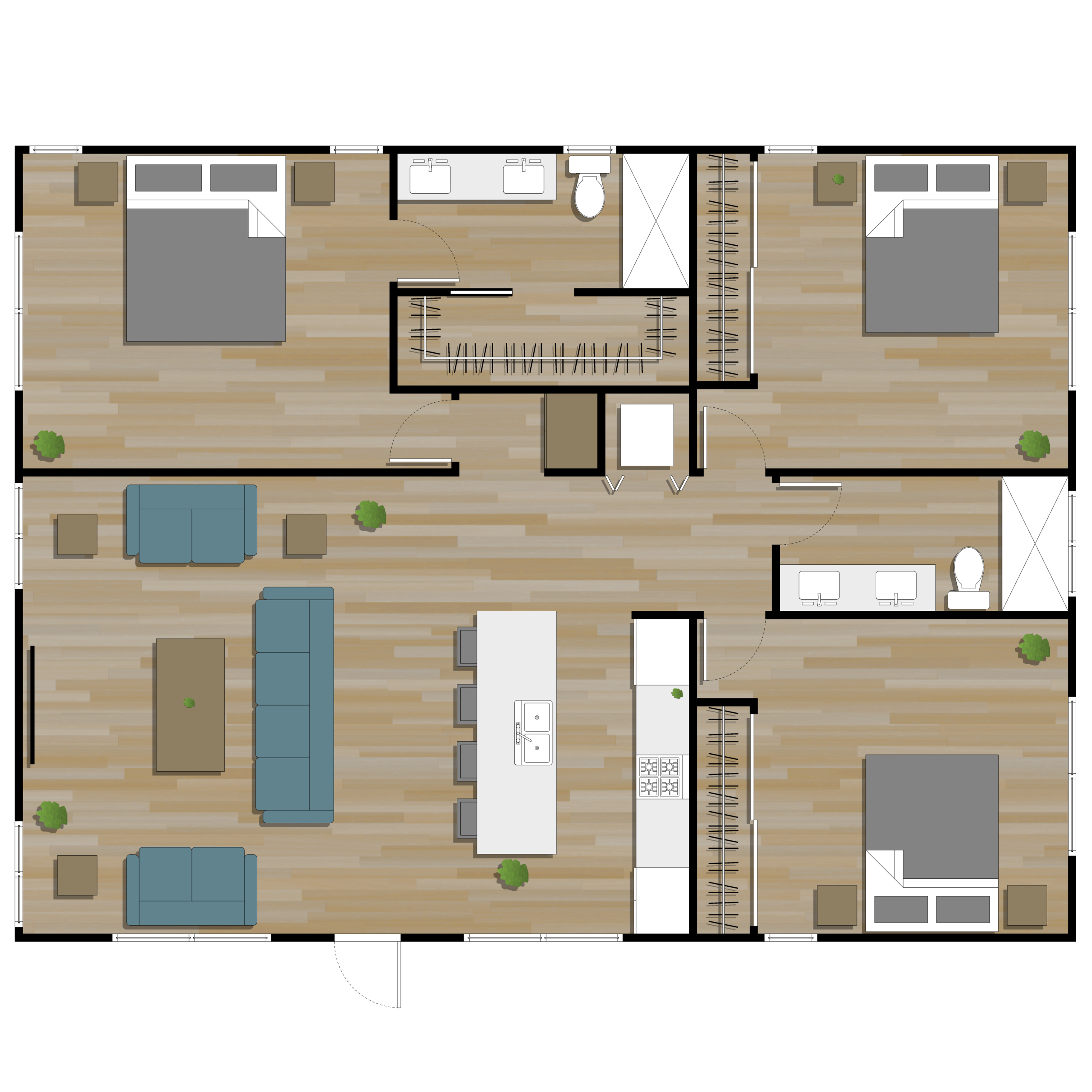 Casita Model 30x40 Plan Pdf Cad