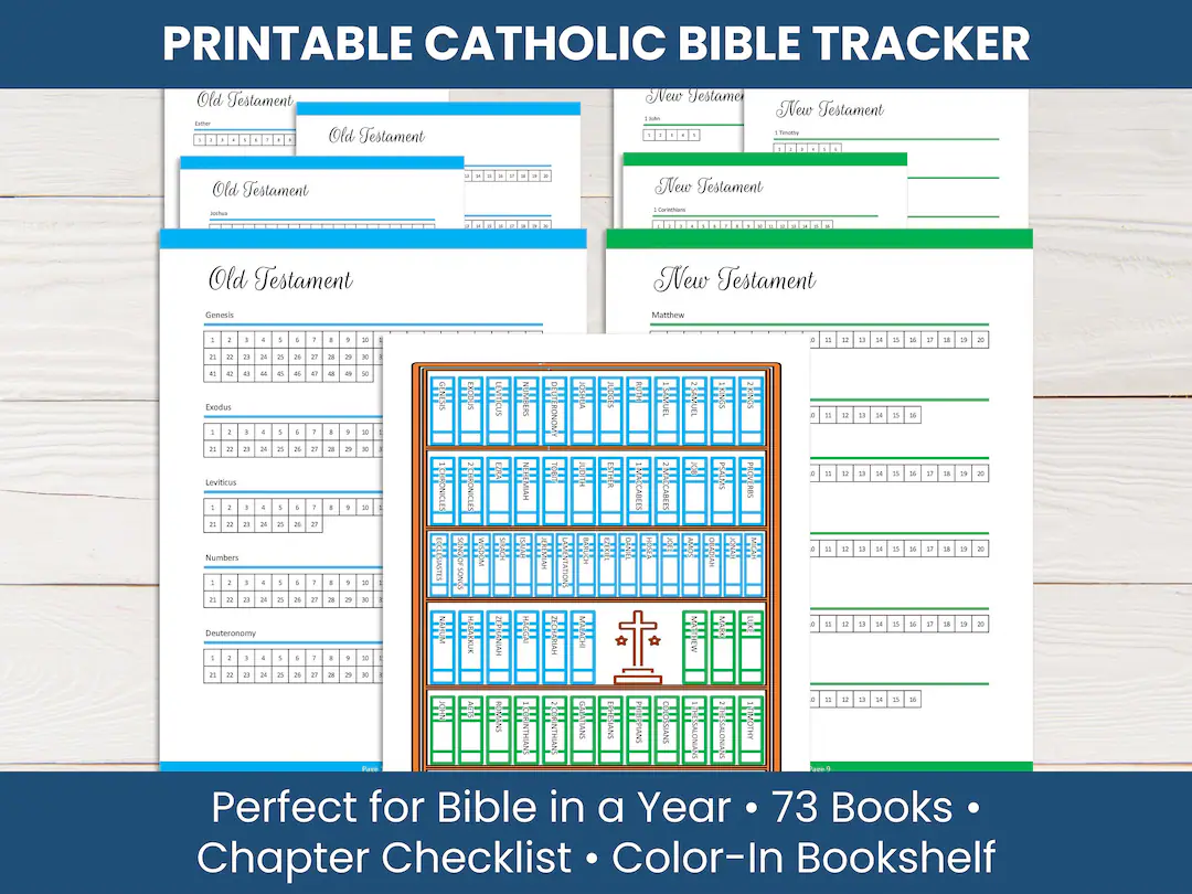 Catholic Bible Reading Tracker Printable