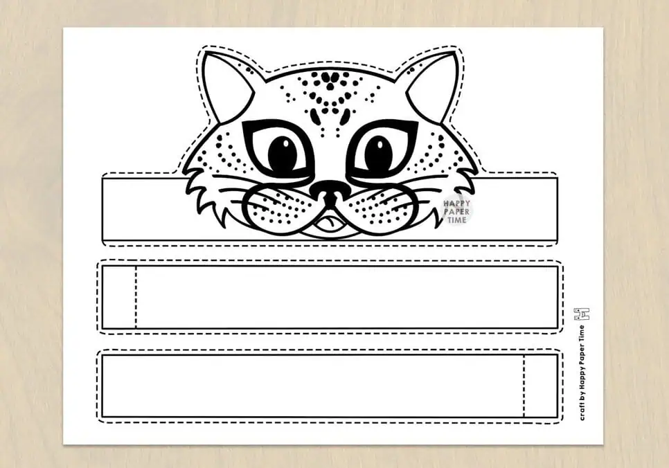 Cheetah Crown For Coloring