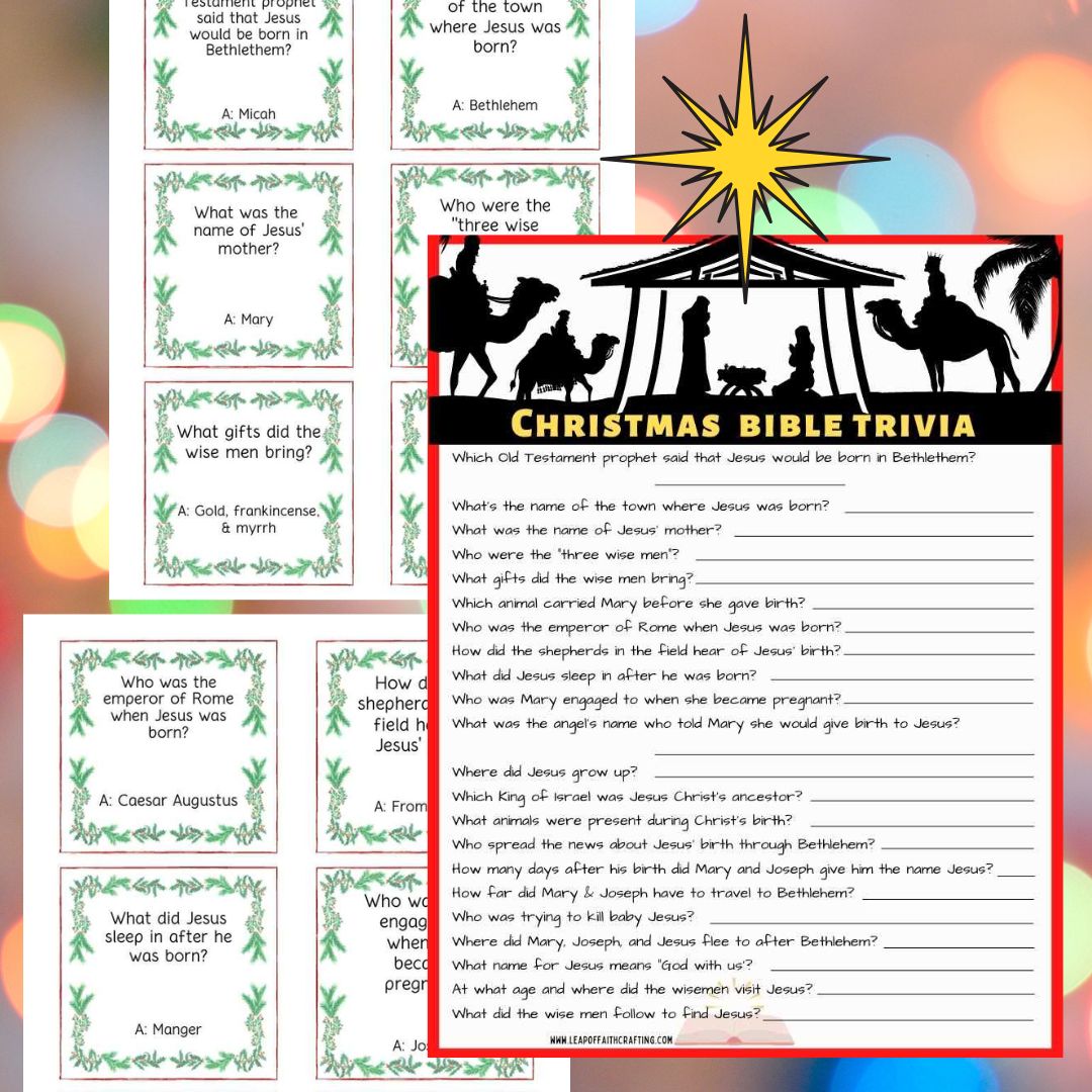 Christmas Bible Trivia Printables