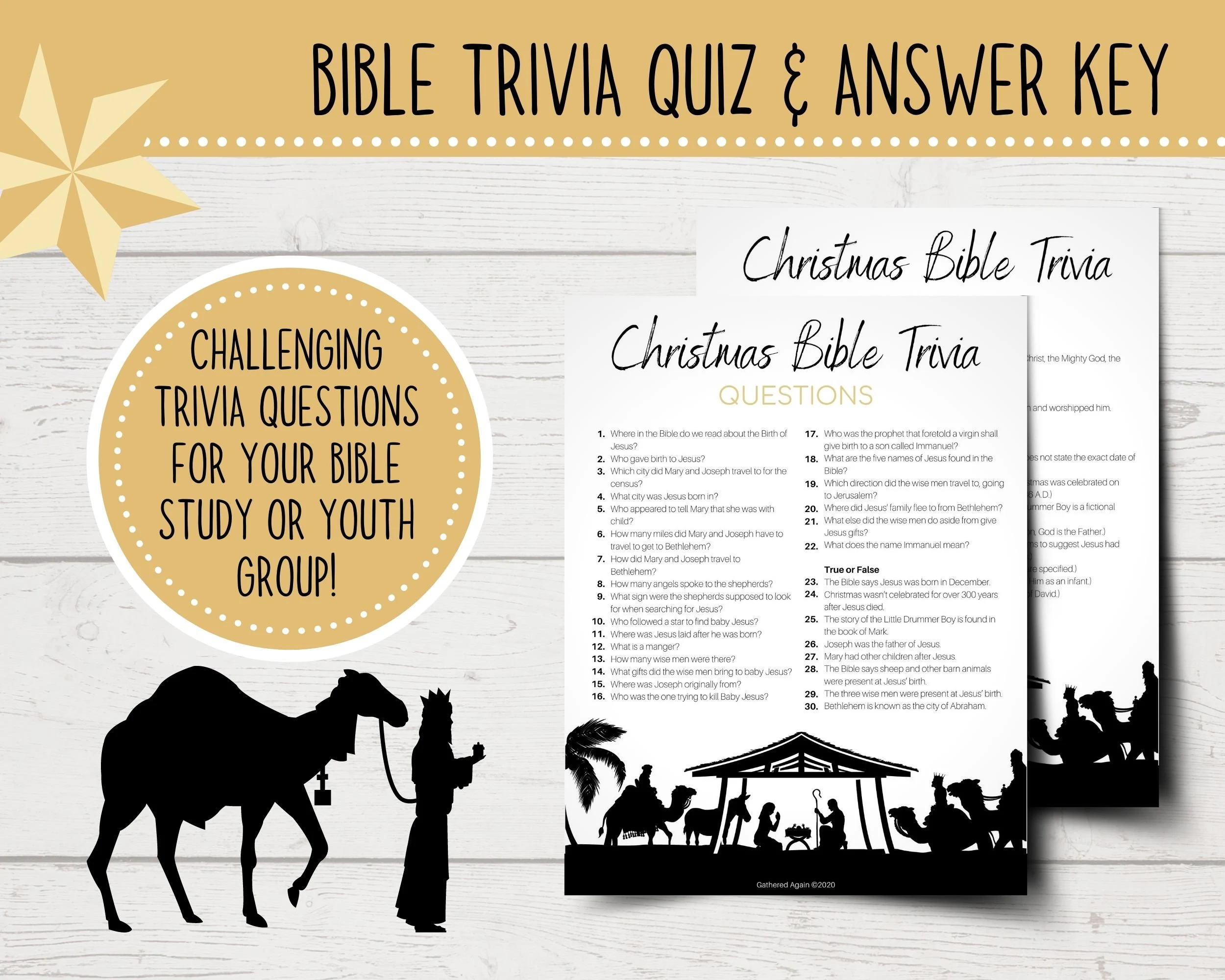 Christmas Bible Trivia Questions For