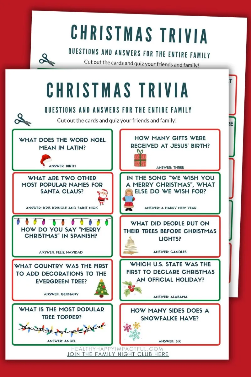 Christmas Trivia Questions Quiz