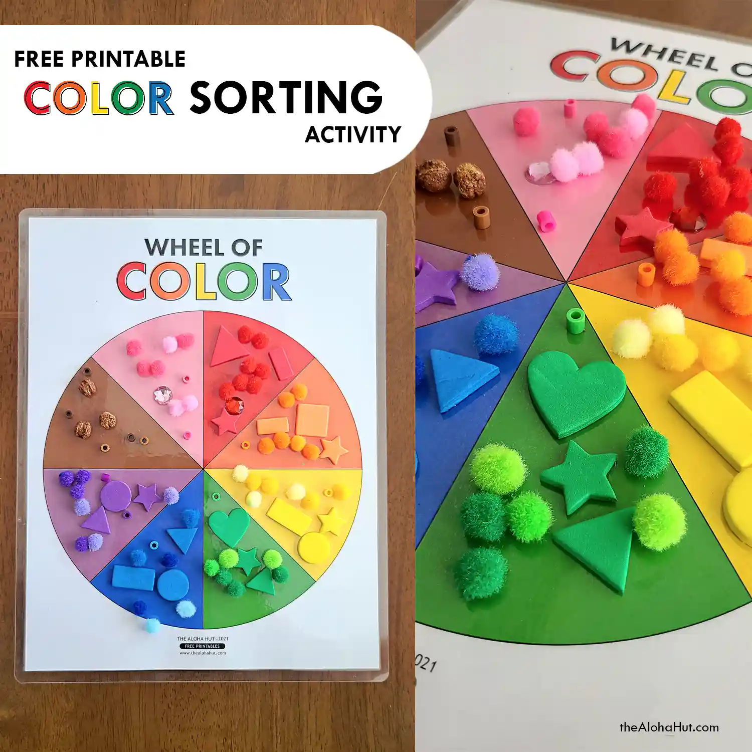 Color Sorting Activity For Toddlers Preschoolers