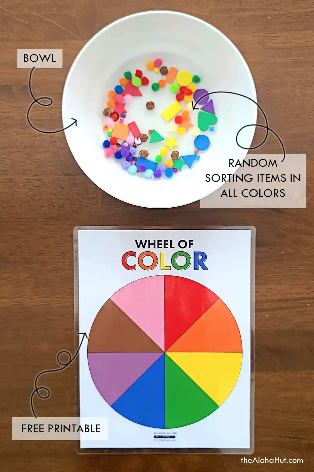 Color Sorting Activity For Toddlers Preschoolers