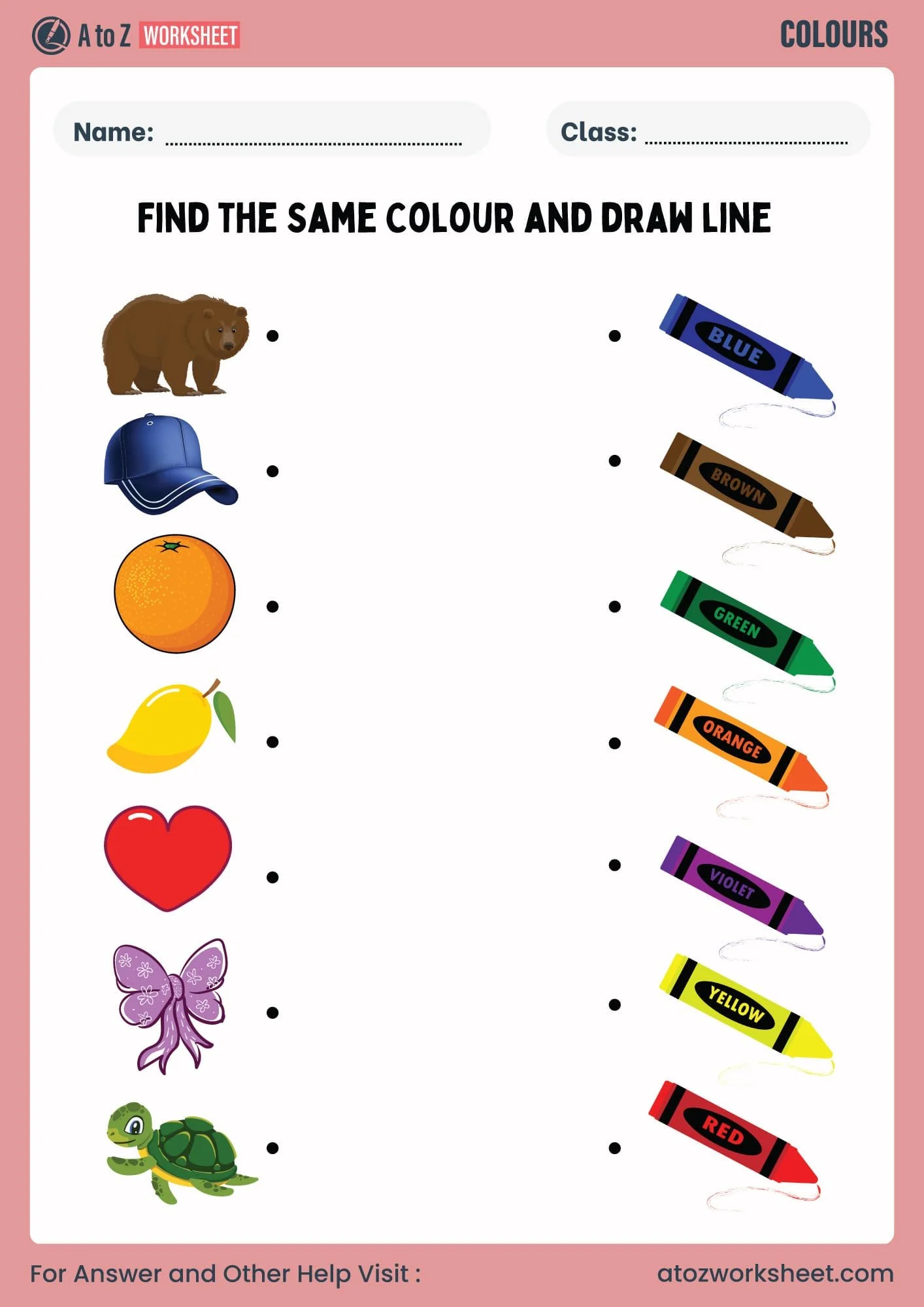 Colors Worksheet Colors Worksheet