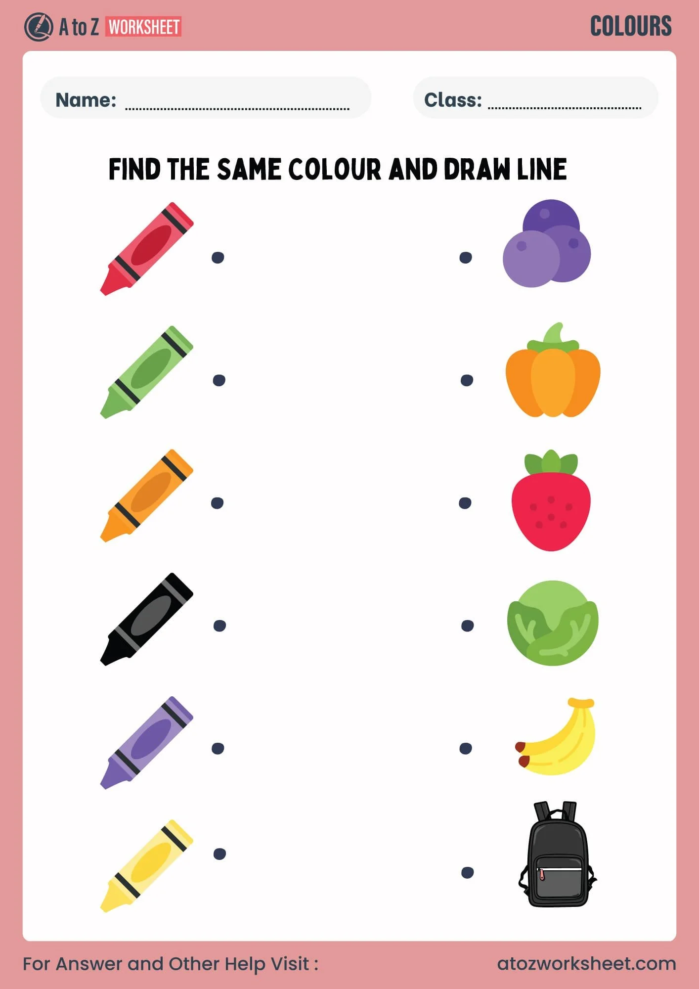 Colors Worksheet Colors Worksheet