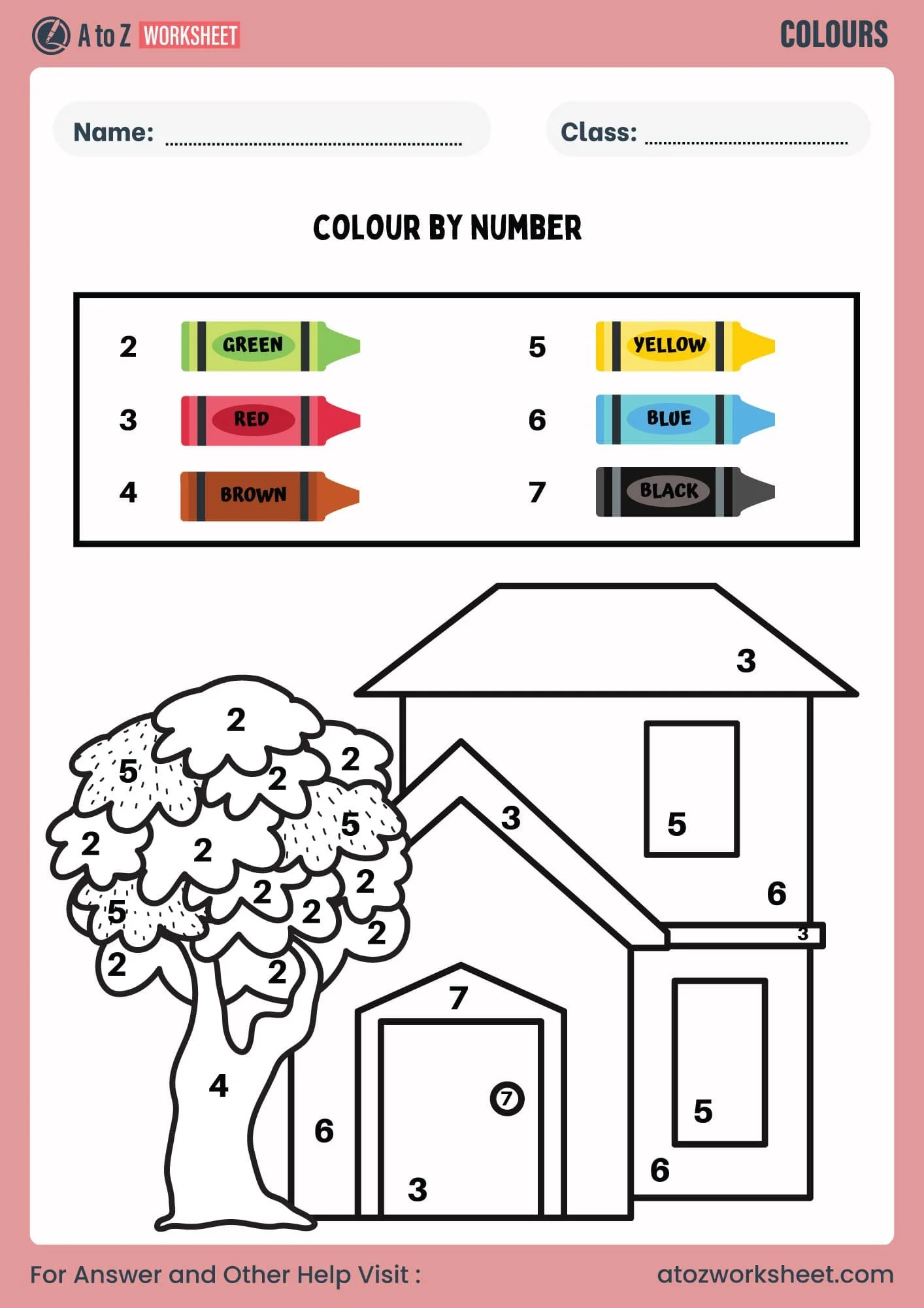 Colors Worksheet