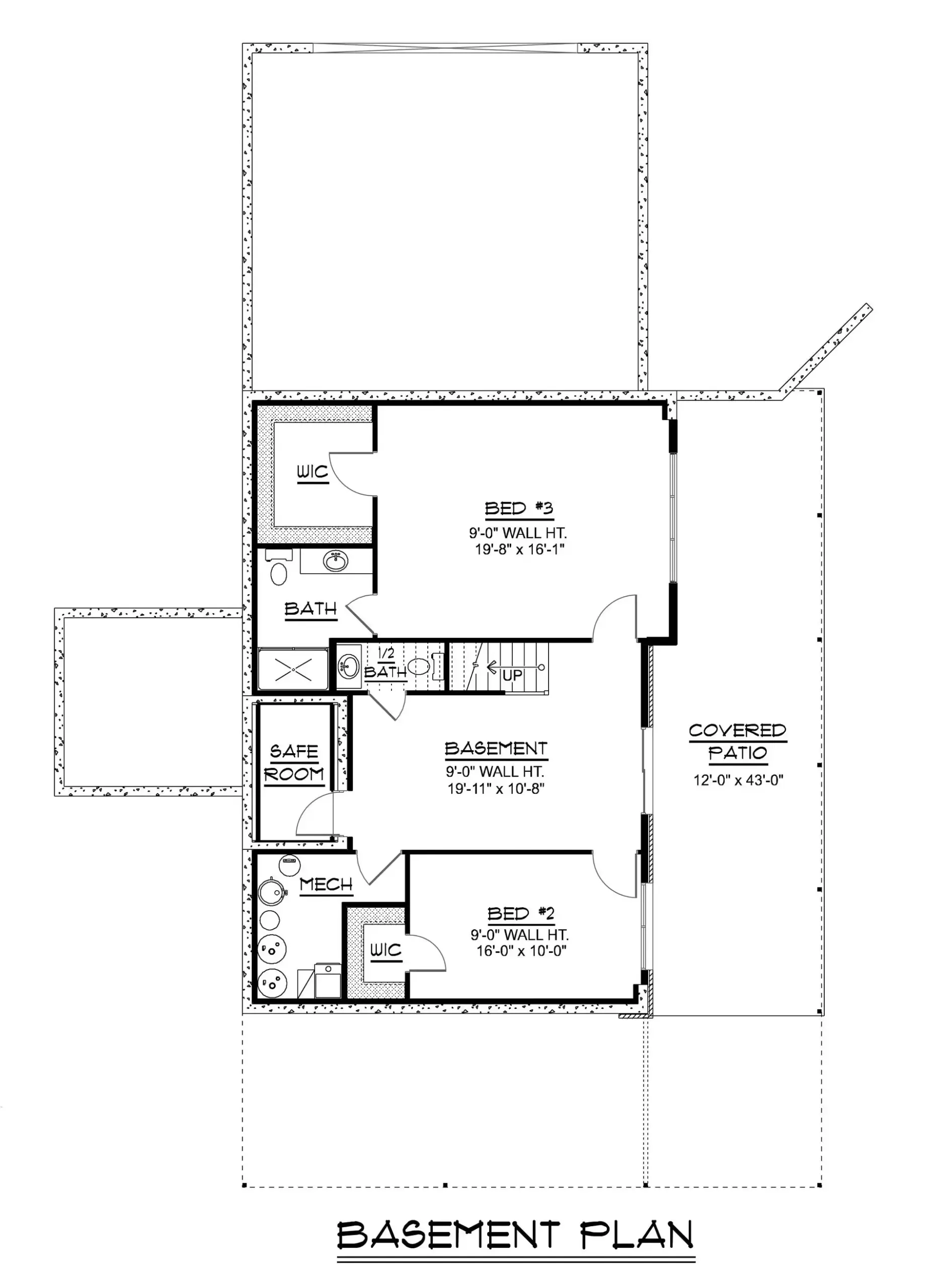 Contemporary House 1 Bed 1 Bath Plan 24505