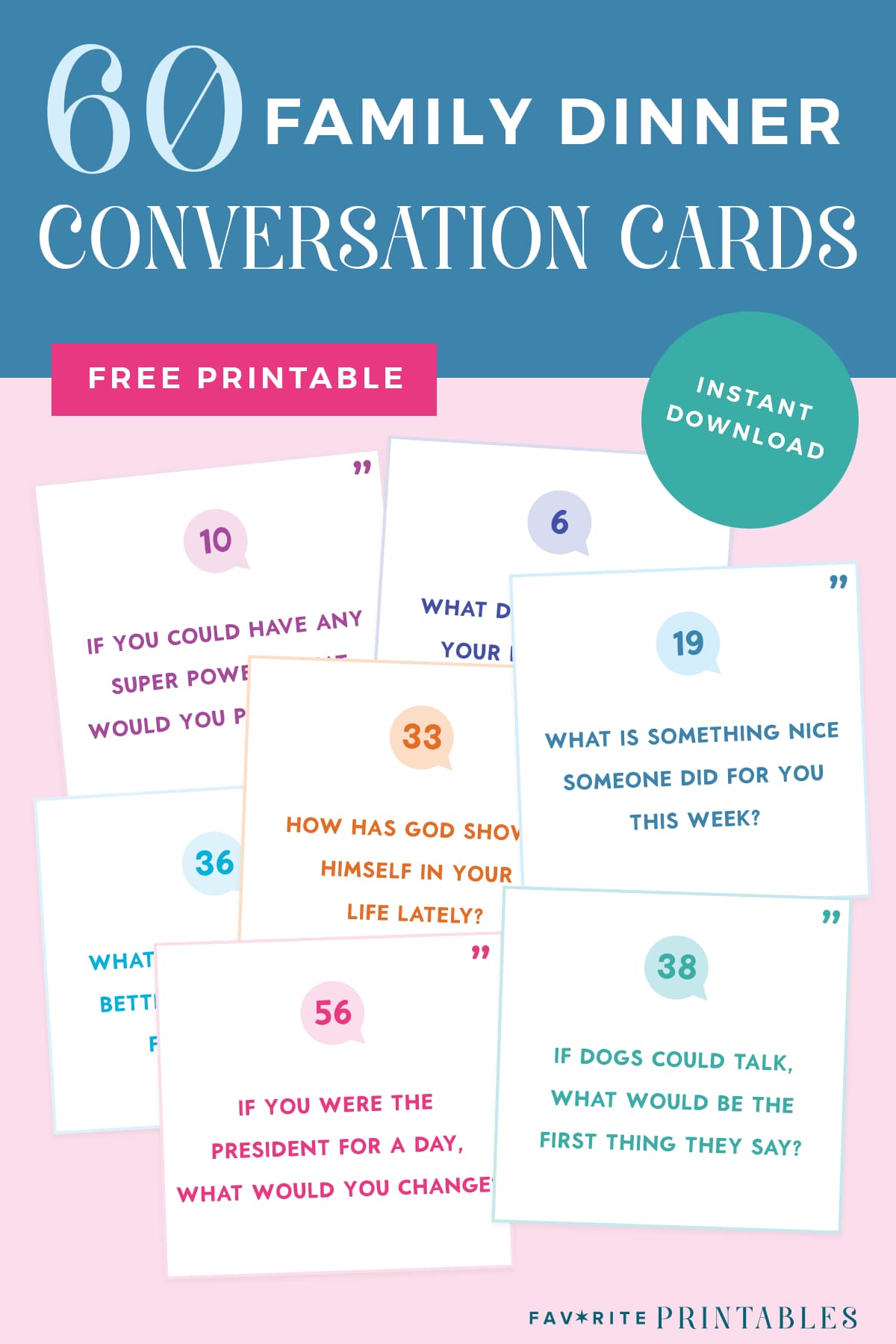 Conversation Cards For Families