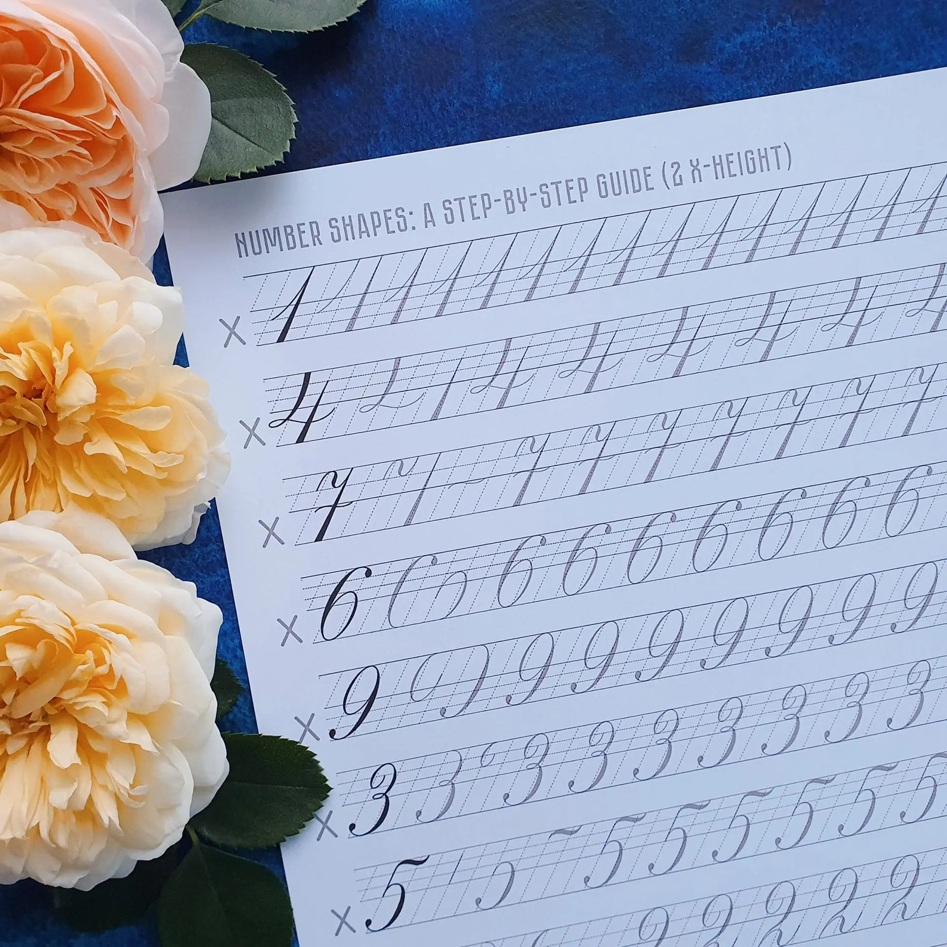 Copperplate Calligraphy Style 2 0 Numbers And Symbols Pdf