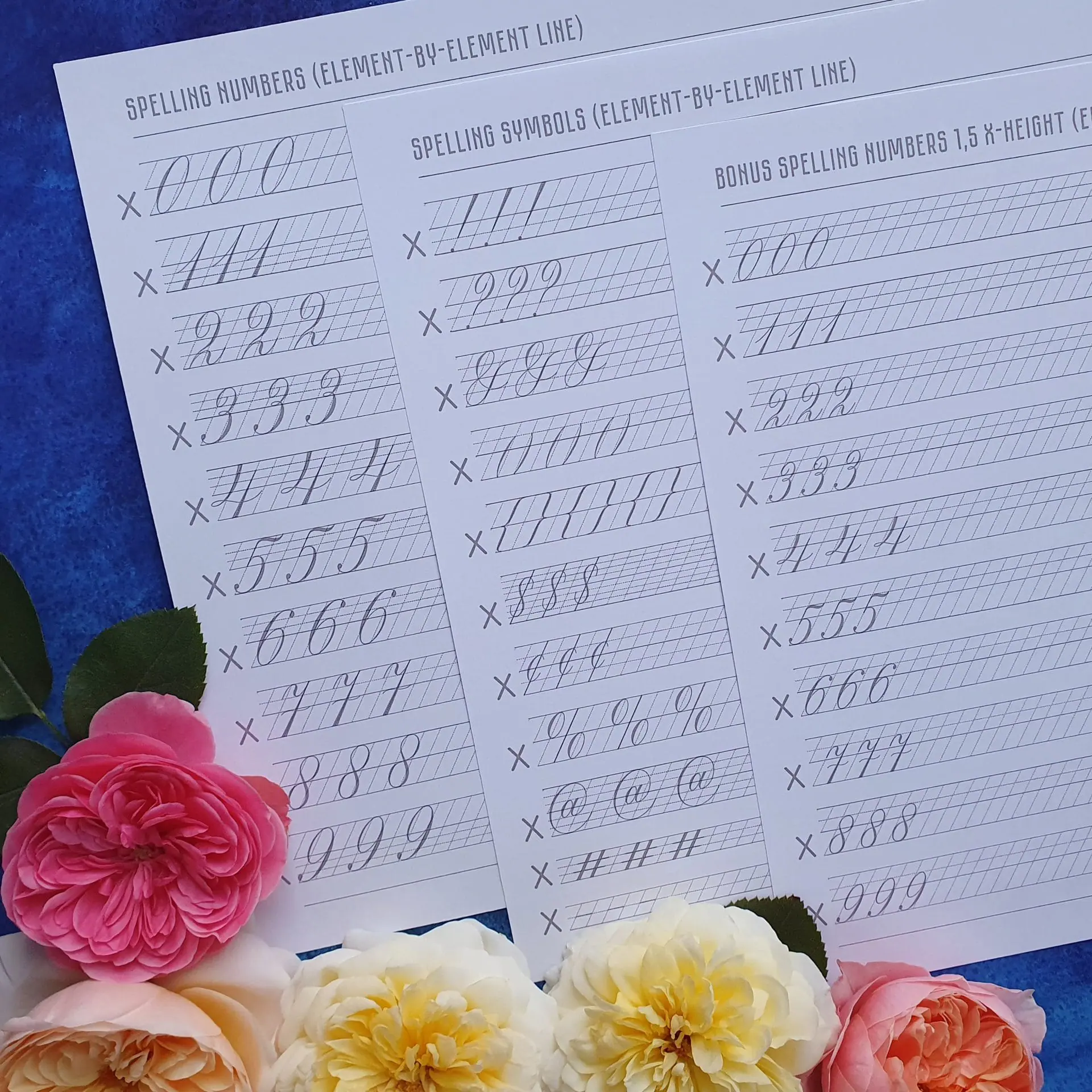 Copperplate Calligraphy Style 2 0 Numbers And Symbols Pdf