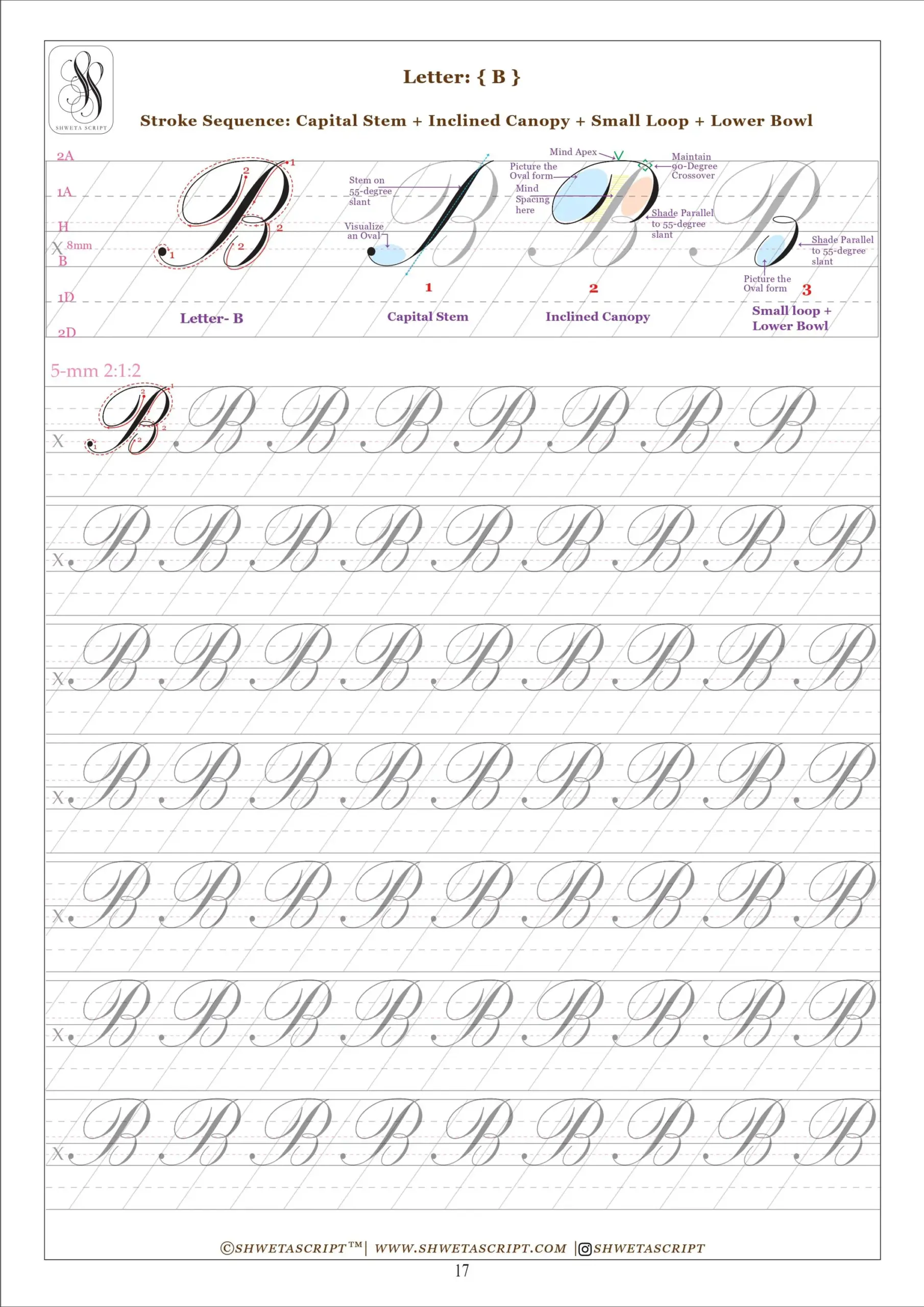 Copperplate Calligraphy Uppercase