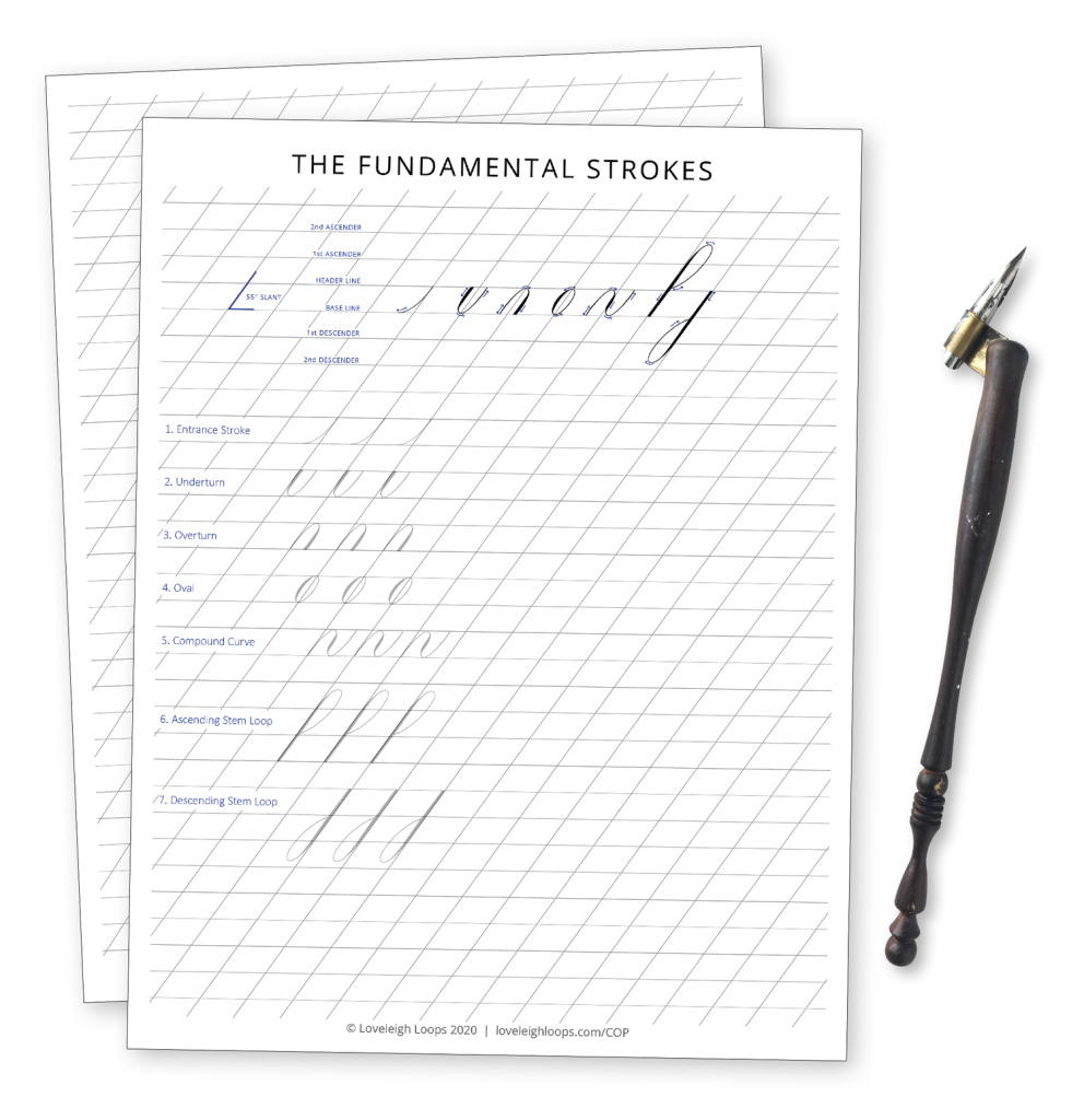 Copperplate Guide Sheet
