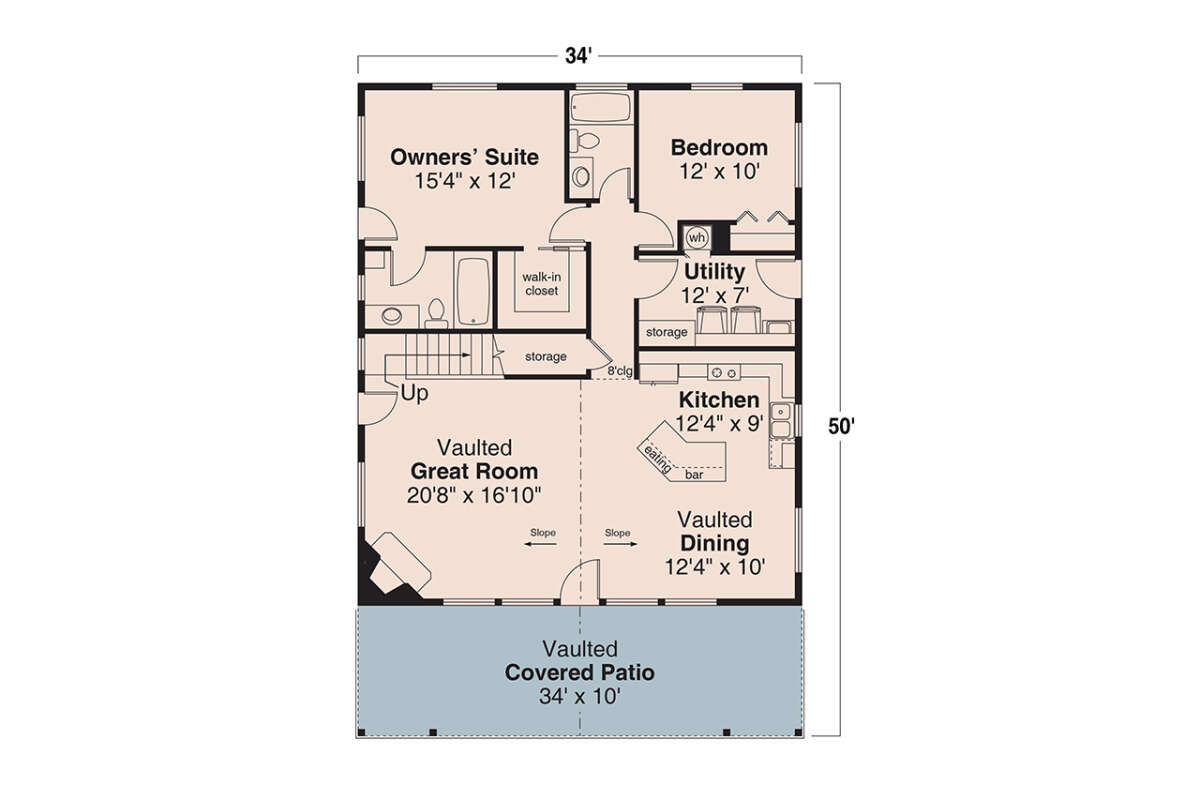 Cottage Plan 1831 Square Feet 3 Bedrooms 3 Bathrooms