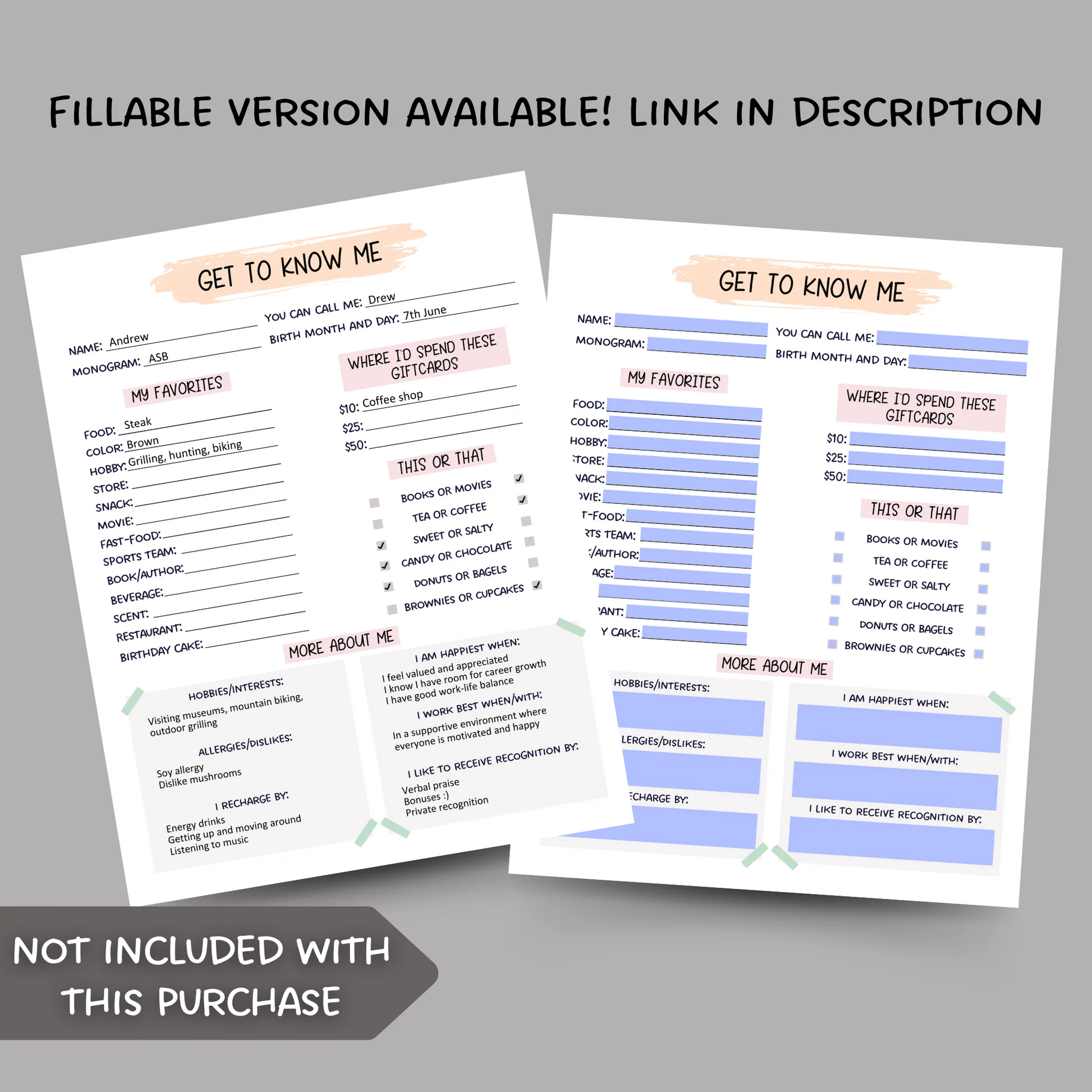 Coworker Questions Printable All About 21747 Coworker Questions Printable All About 21747