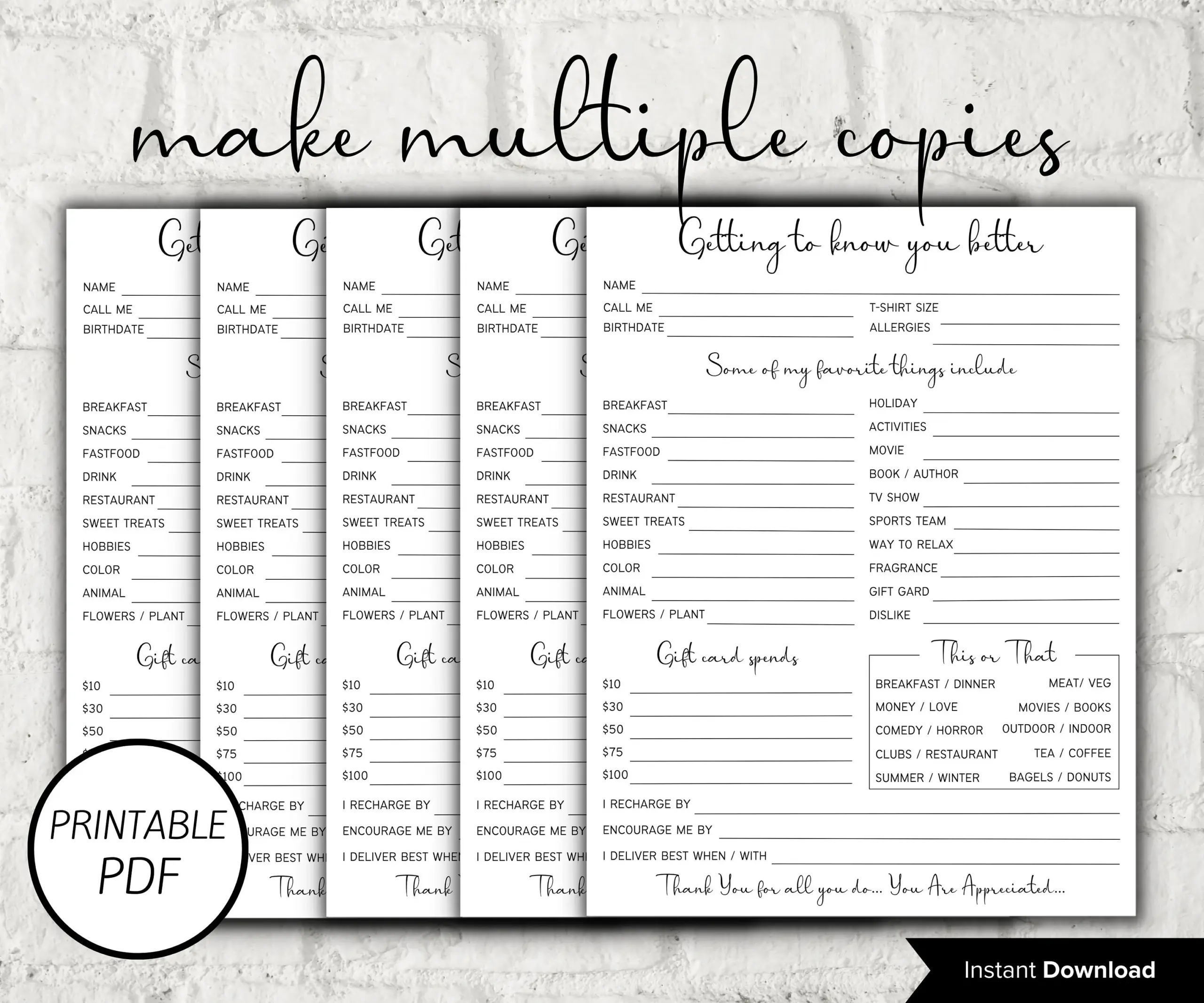 Coworker Questions Printable Employee 87683 Coworker Questions Printable Employee 87683