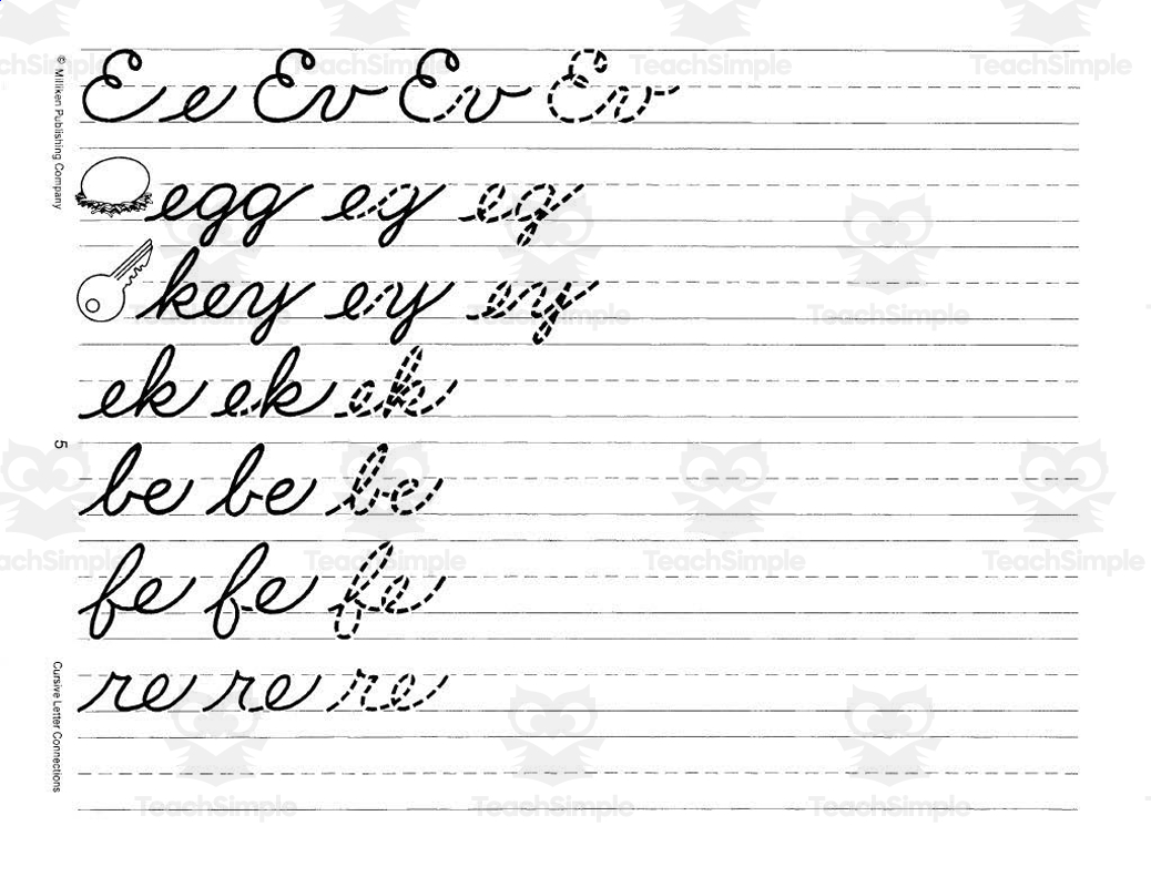Cursive Letter Connections