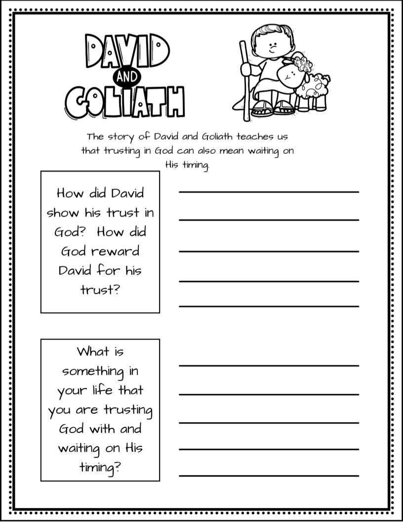 David And Goliath Bible Study
