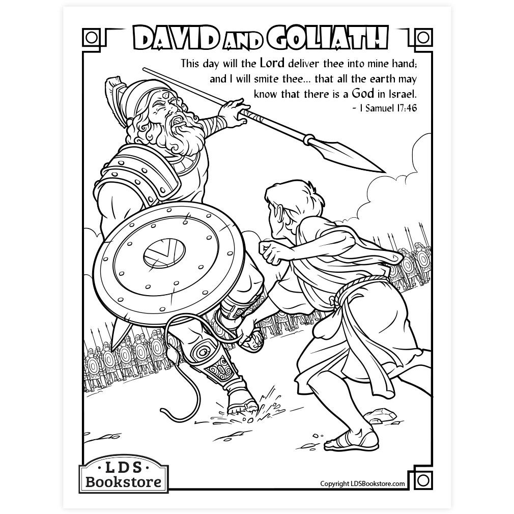 David And Goliath Coloring Page Printable David And Goliath Coloring Page Printable