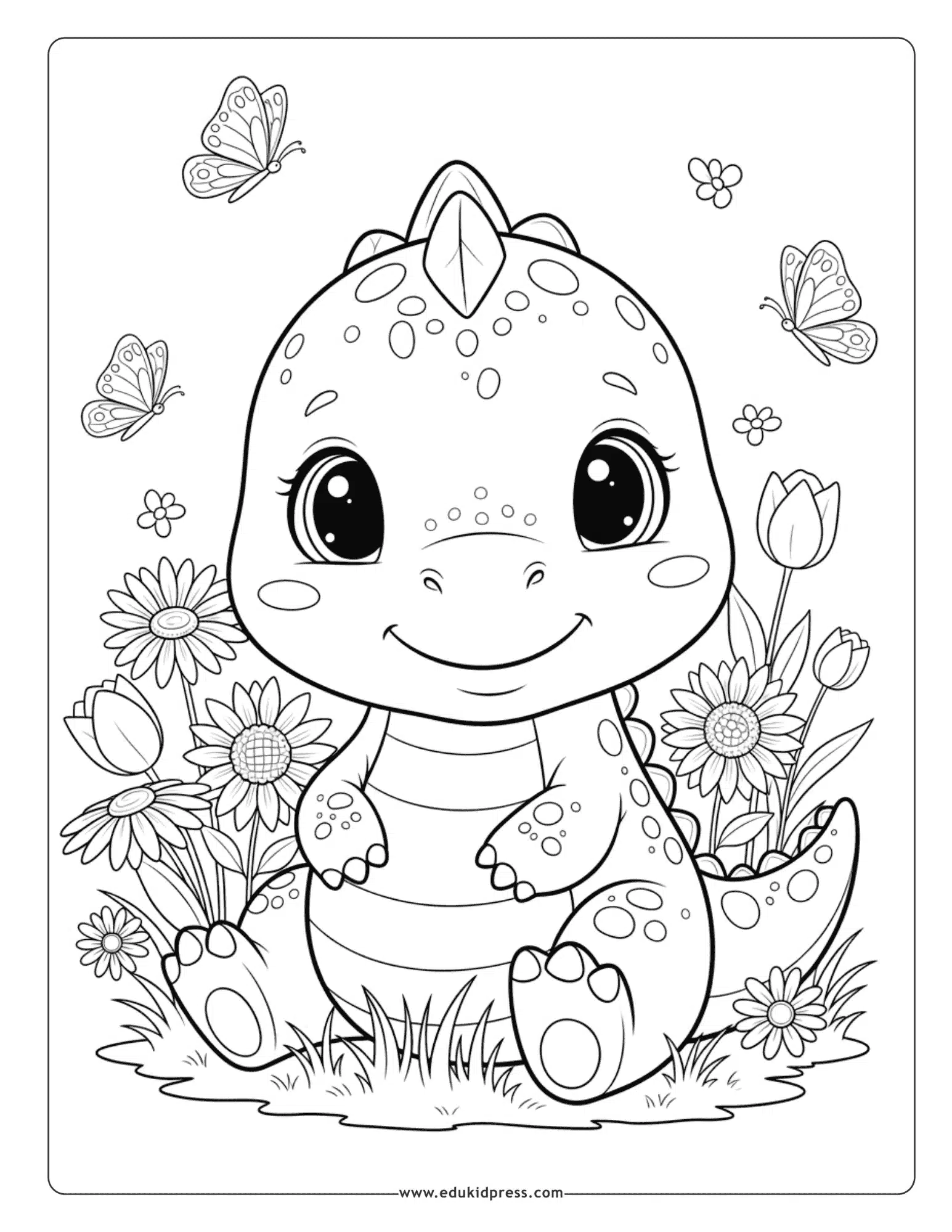 Dinosaur Coloring Pages For Kids Printable Free