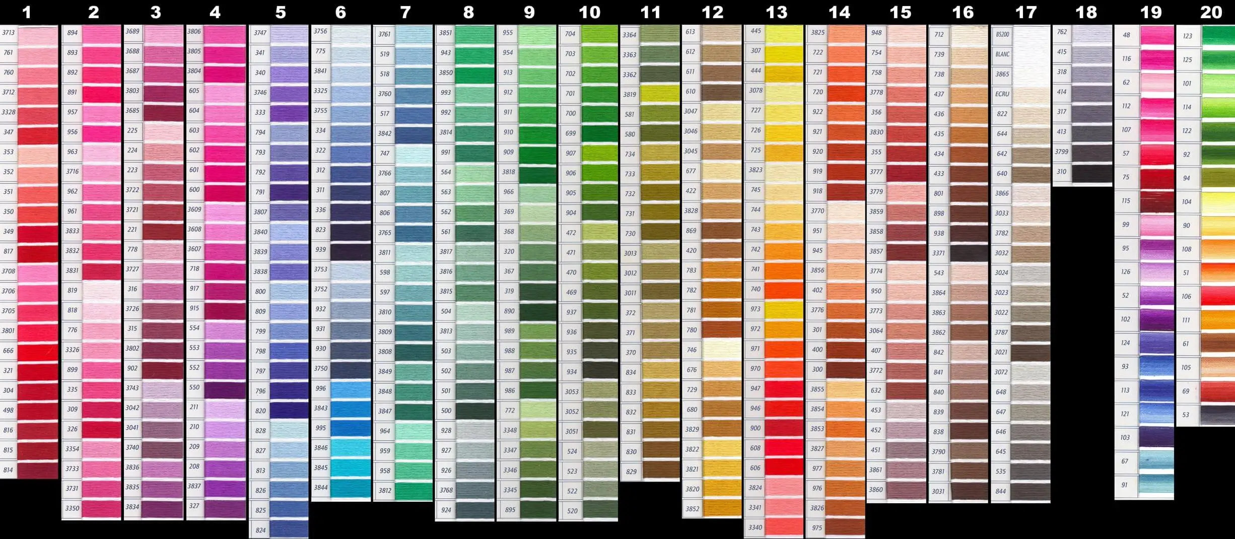 Dmc Color Chart