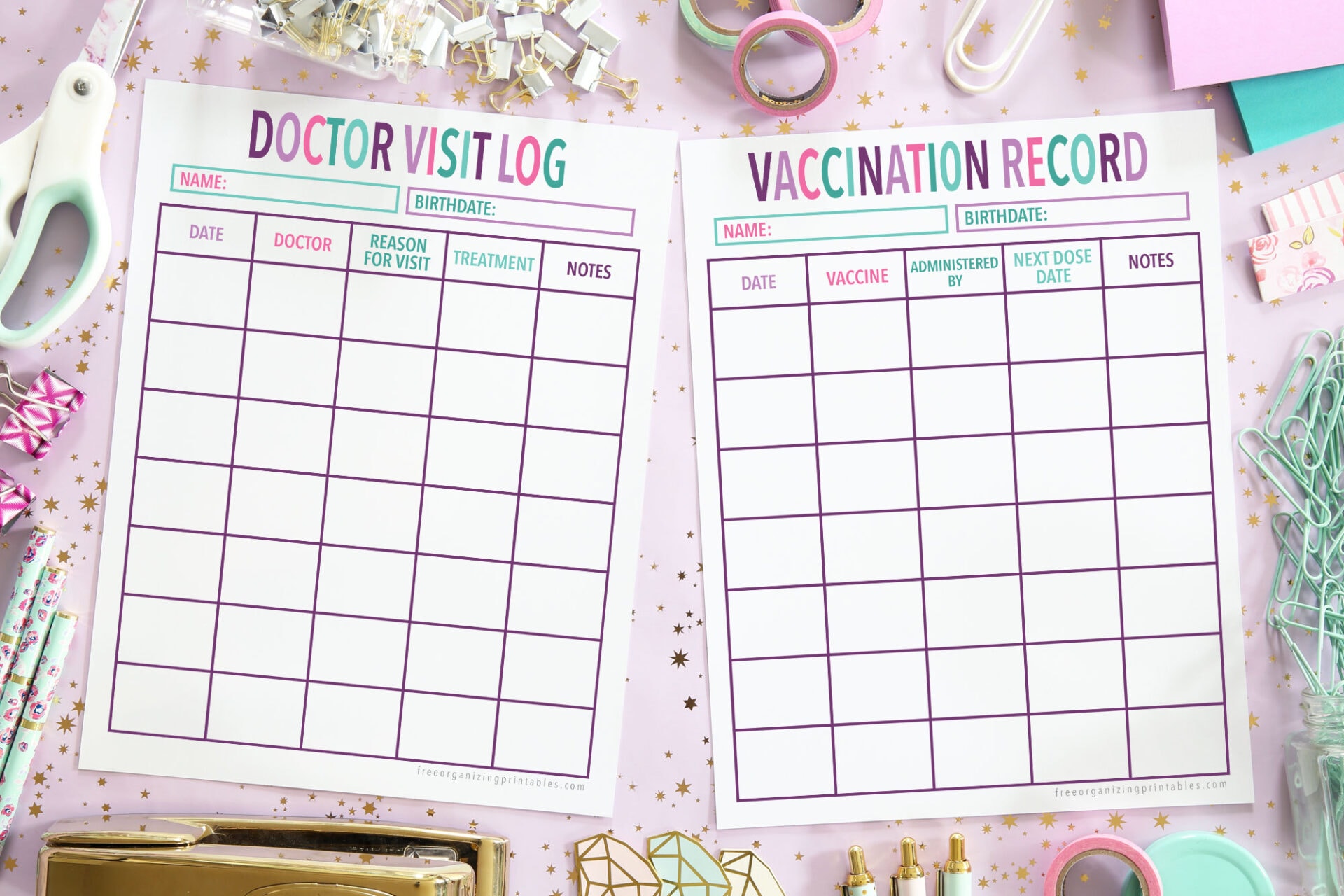 Doctor Appointment Log Vaccination Record