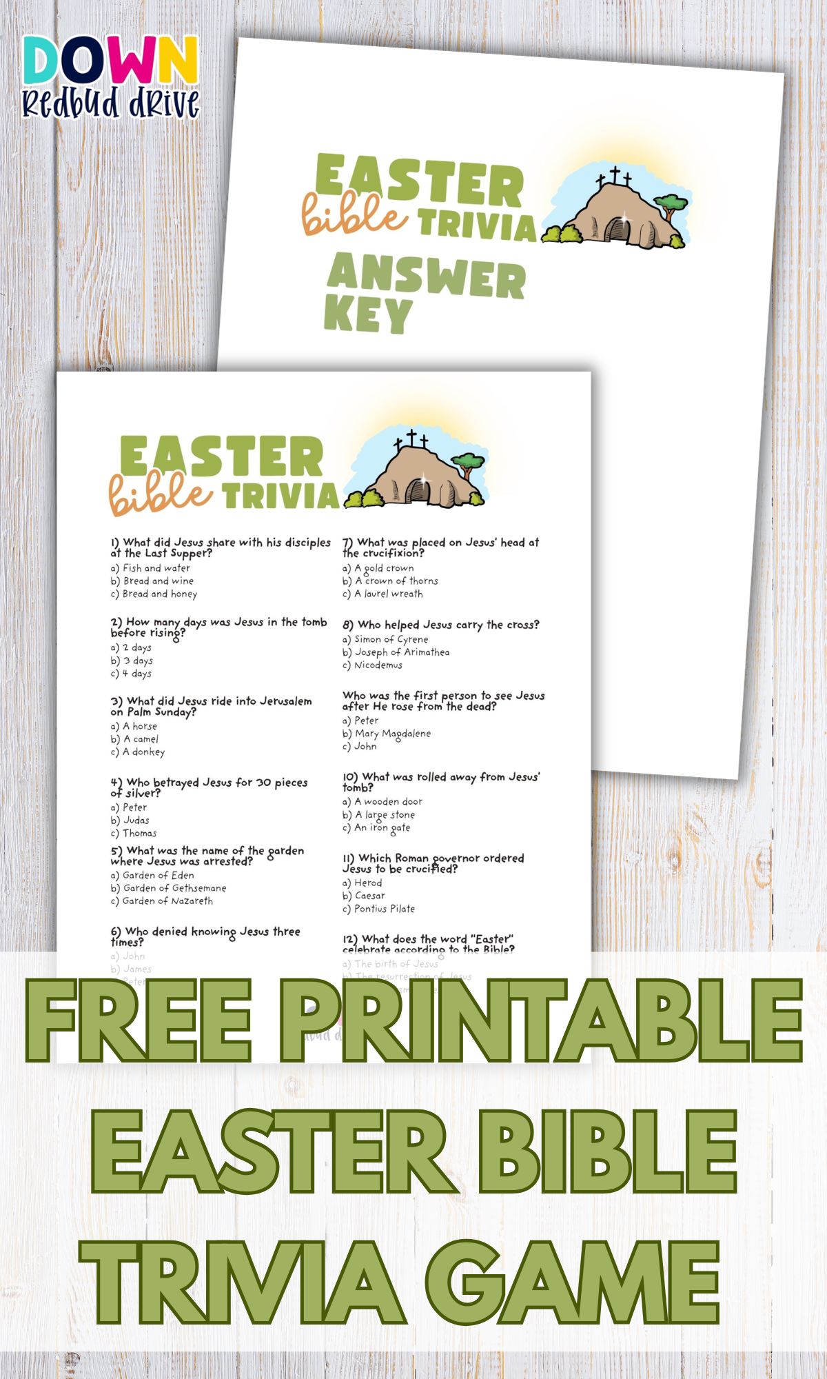 Easter Bible Trivia Printable Activity For Kids And Families