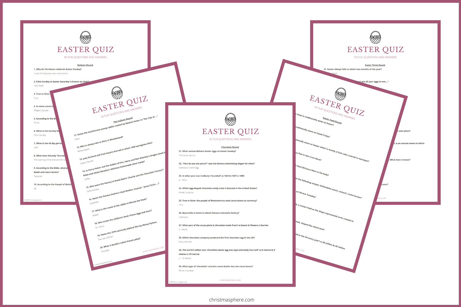 Easter Quiz