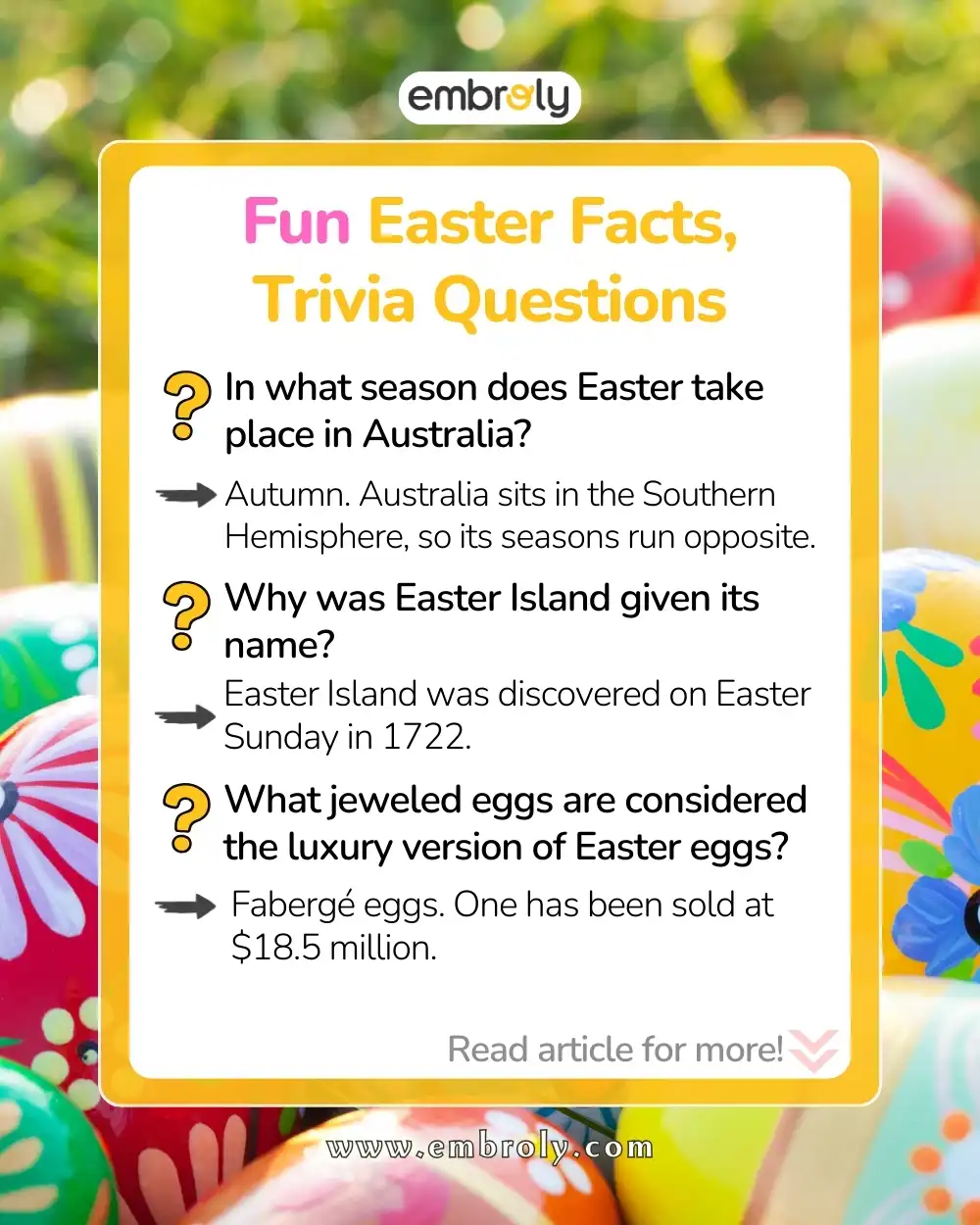 Easter Trivia Questions And Answers