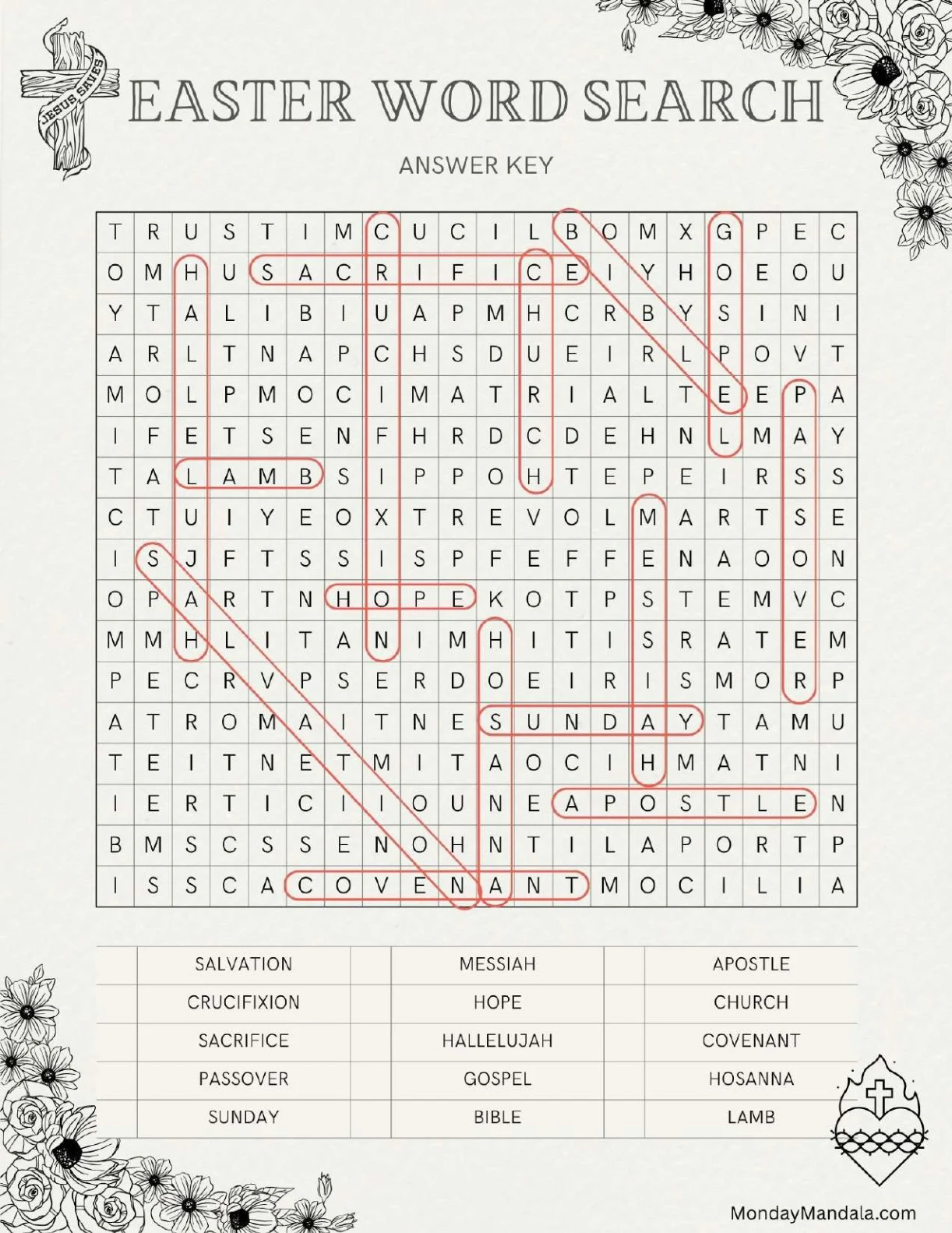 Easter Word Searches
