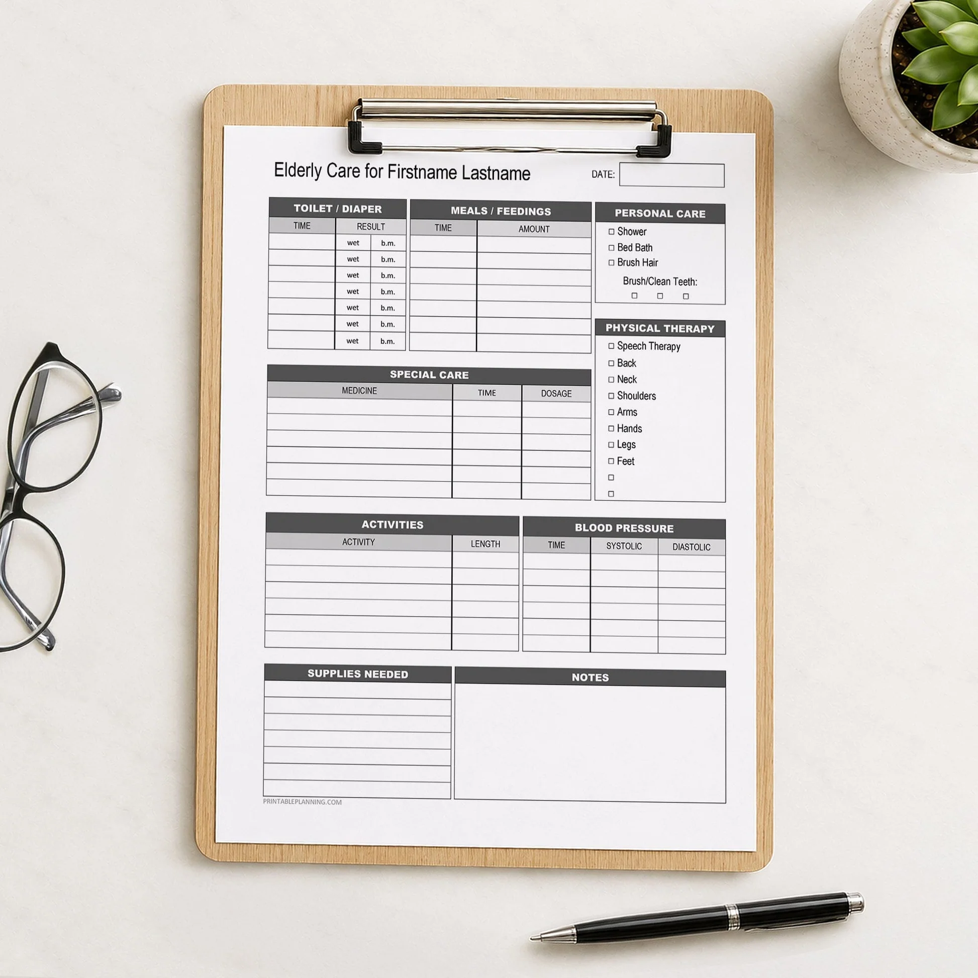 Elderly Care Daily Care Sheet Printable Elderly Care Daily Care Sheet Printable