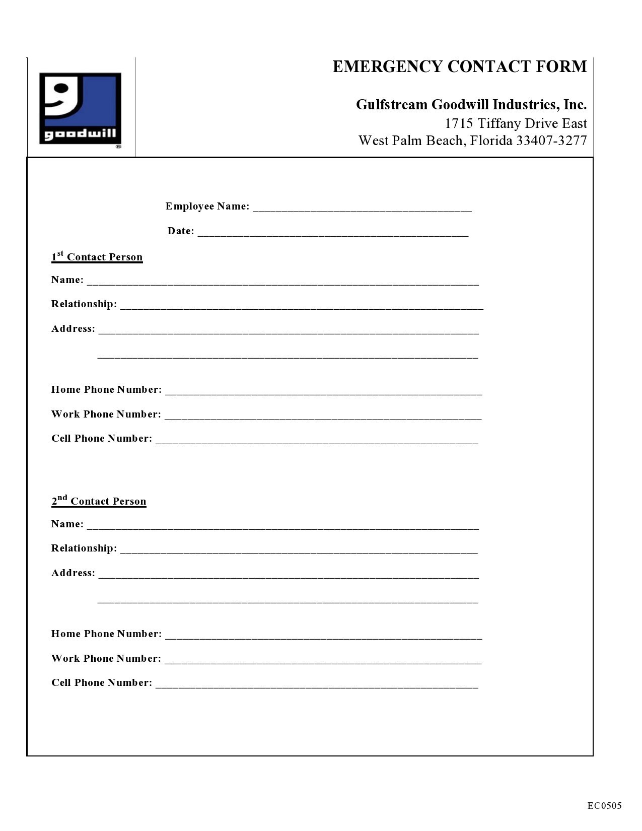 Emergency Contact Form