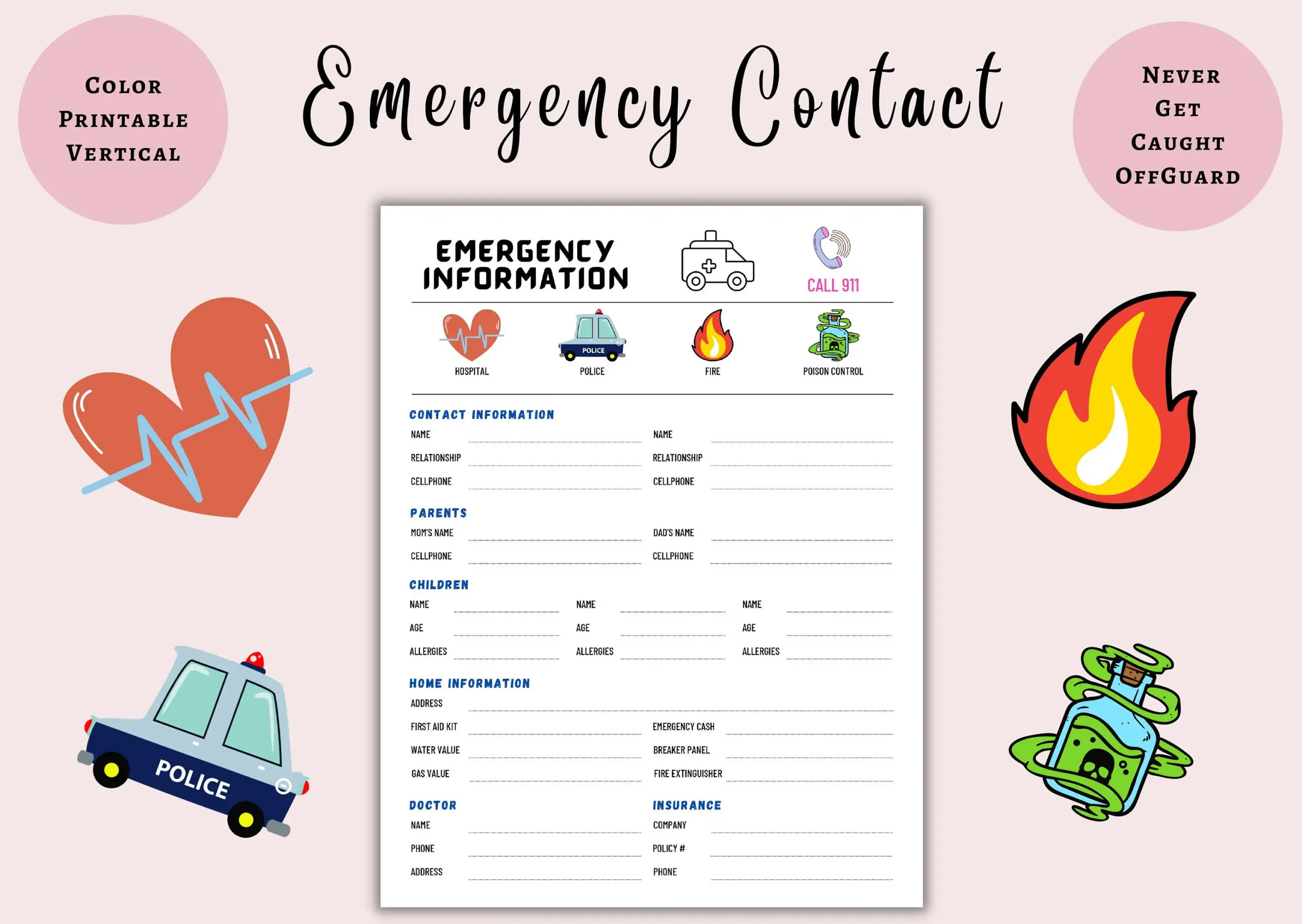 Emergency Contact List Emergency Contact