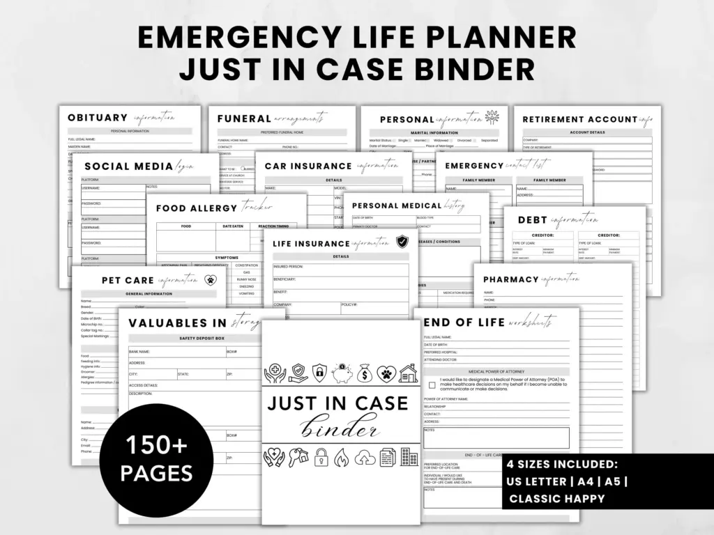 Emergency Life Planner End Of Life