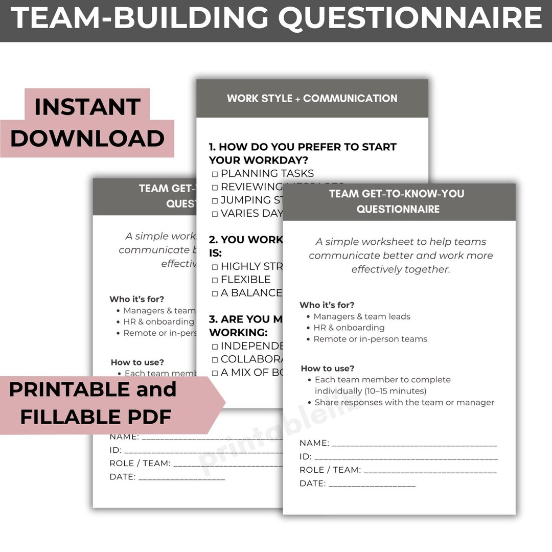 Employee Get To Know You Questionnaire