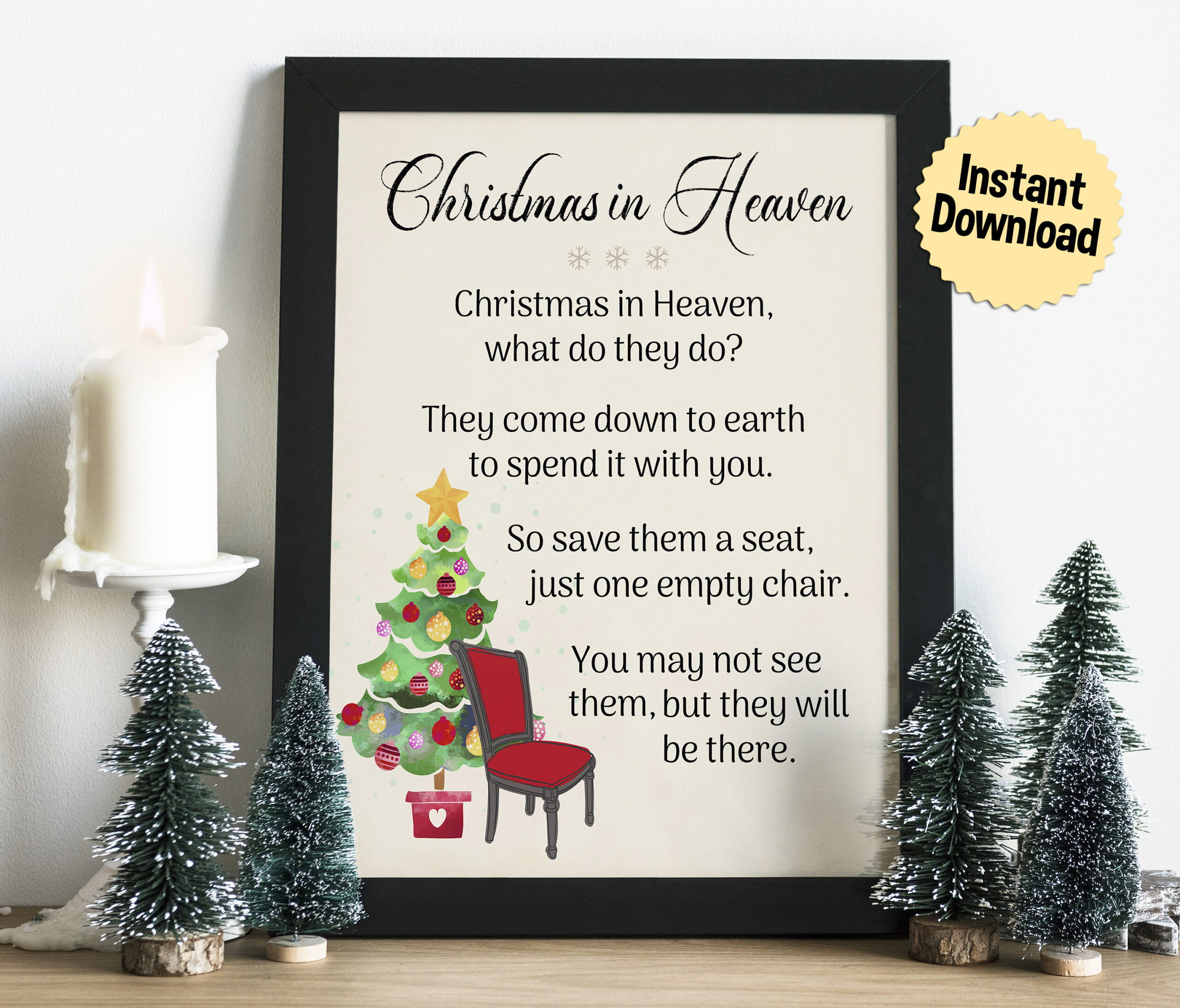 Empty Chair Poem Printable