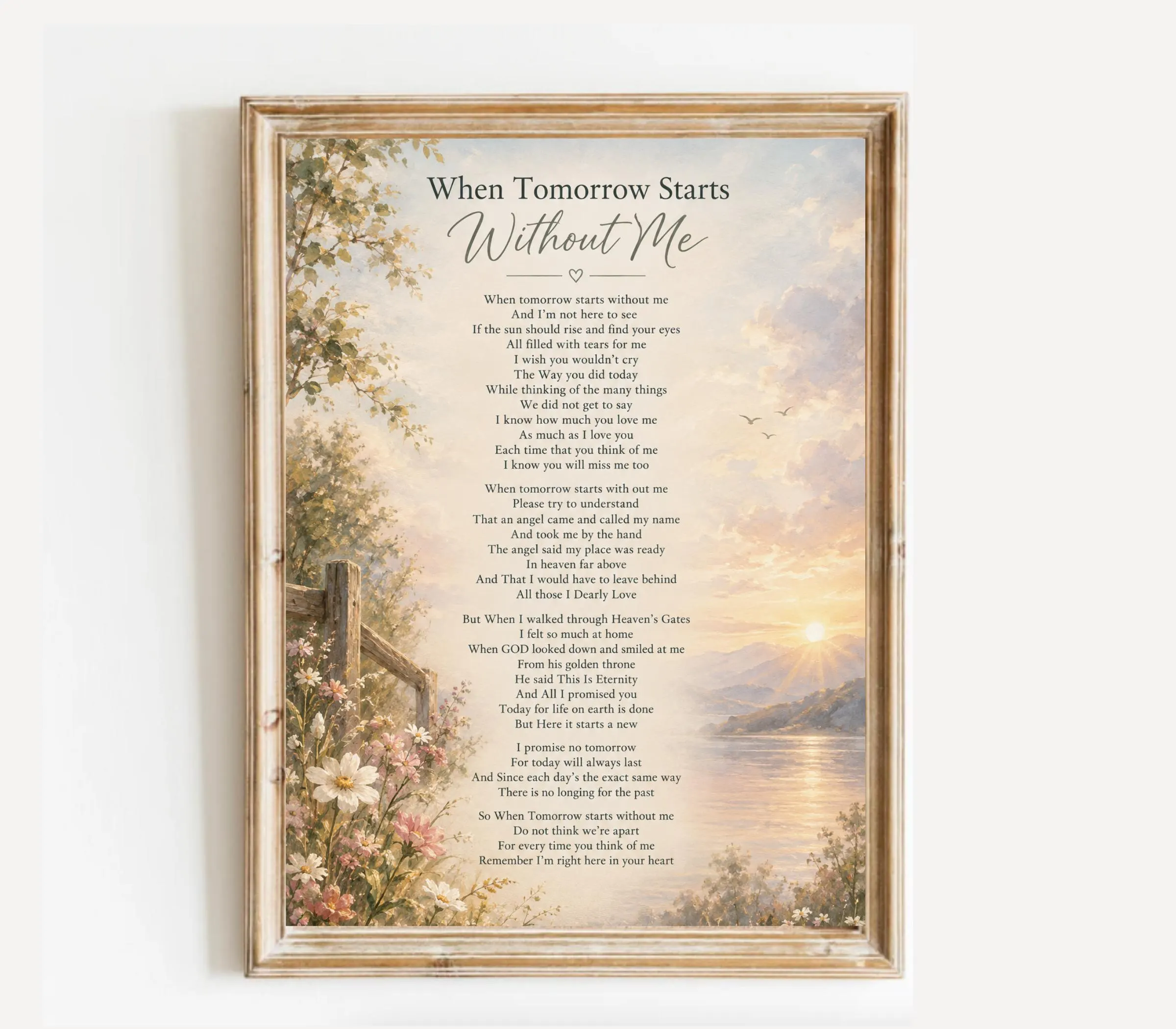 Empty Chair Poem Printable