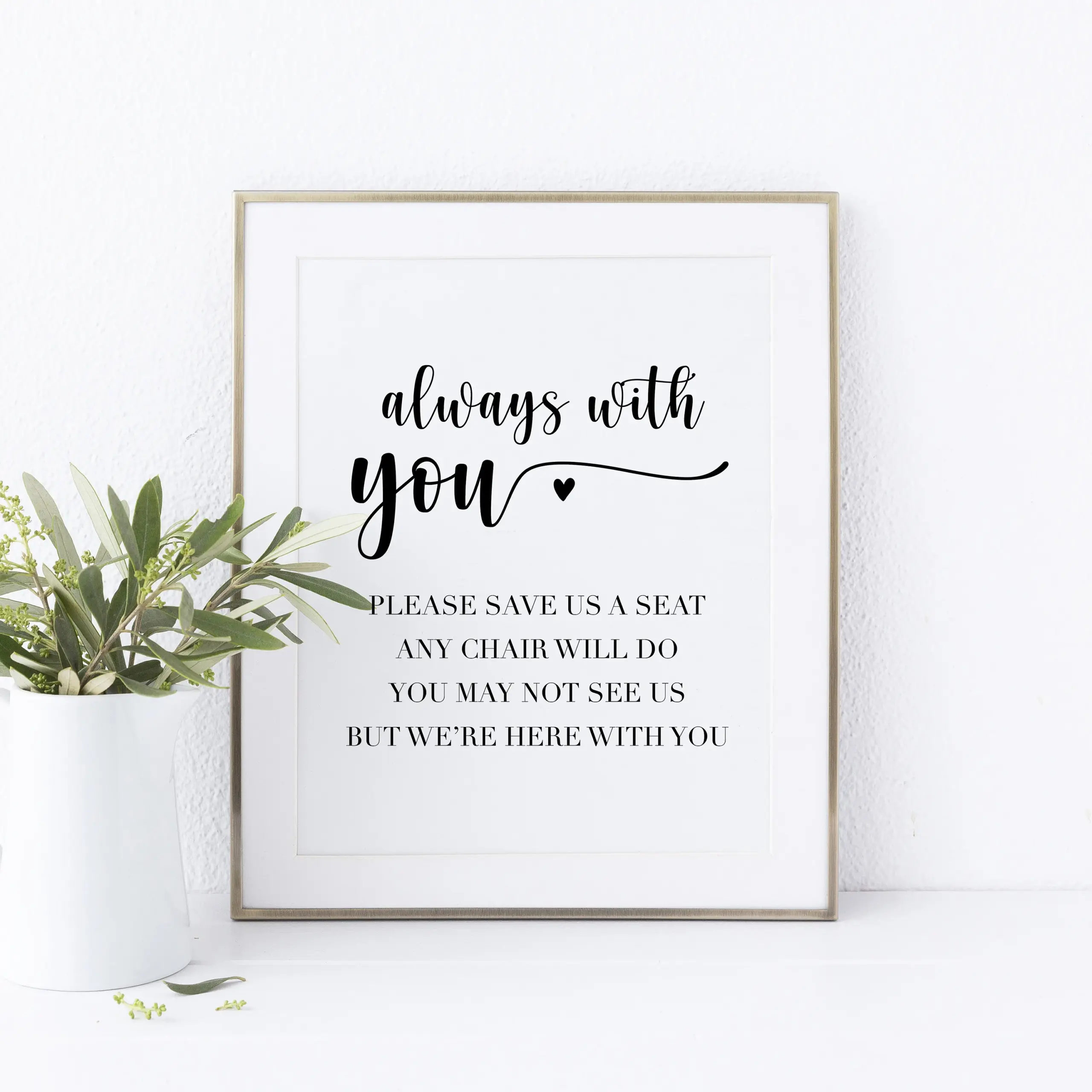 Empty Chair Poem Printable