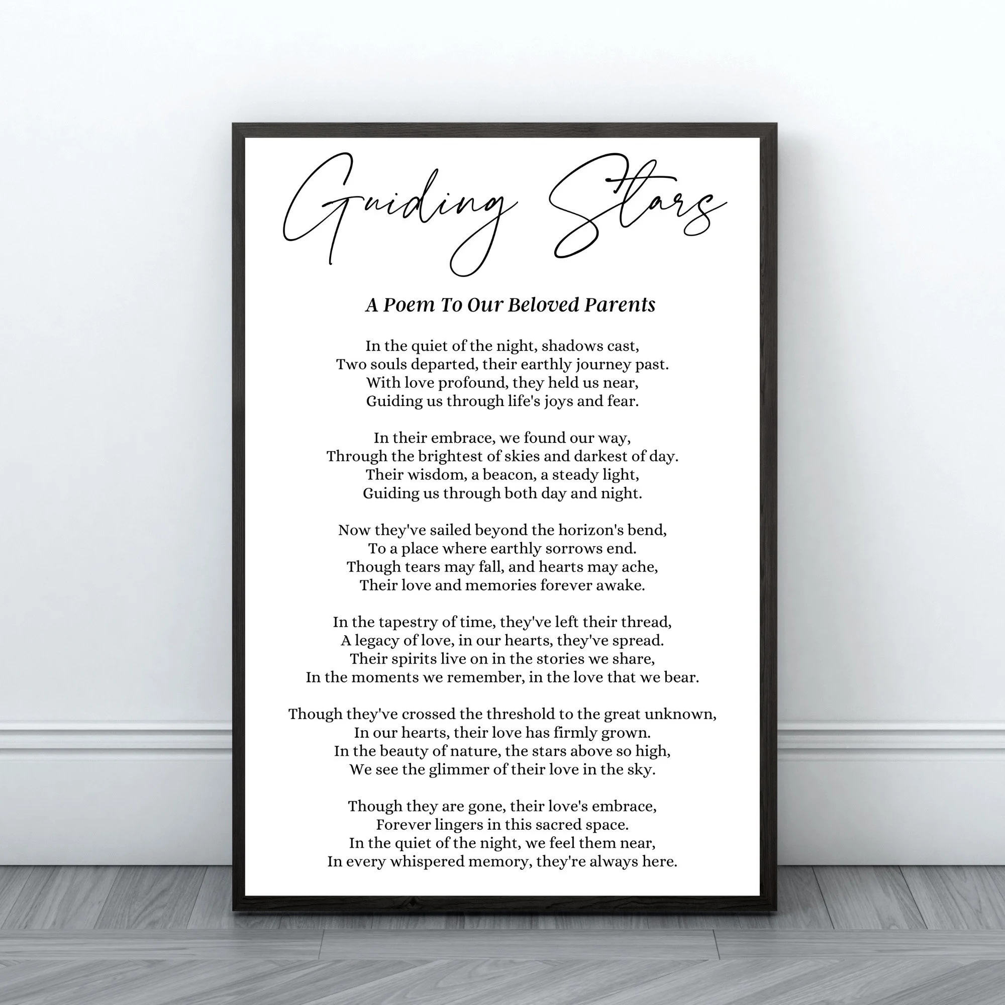 Empty Chair Poem Printable