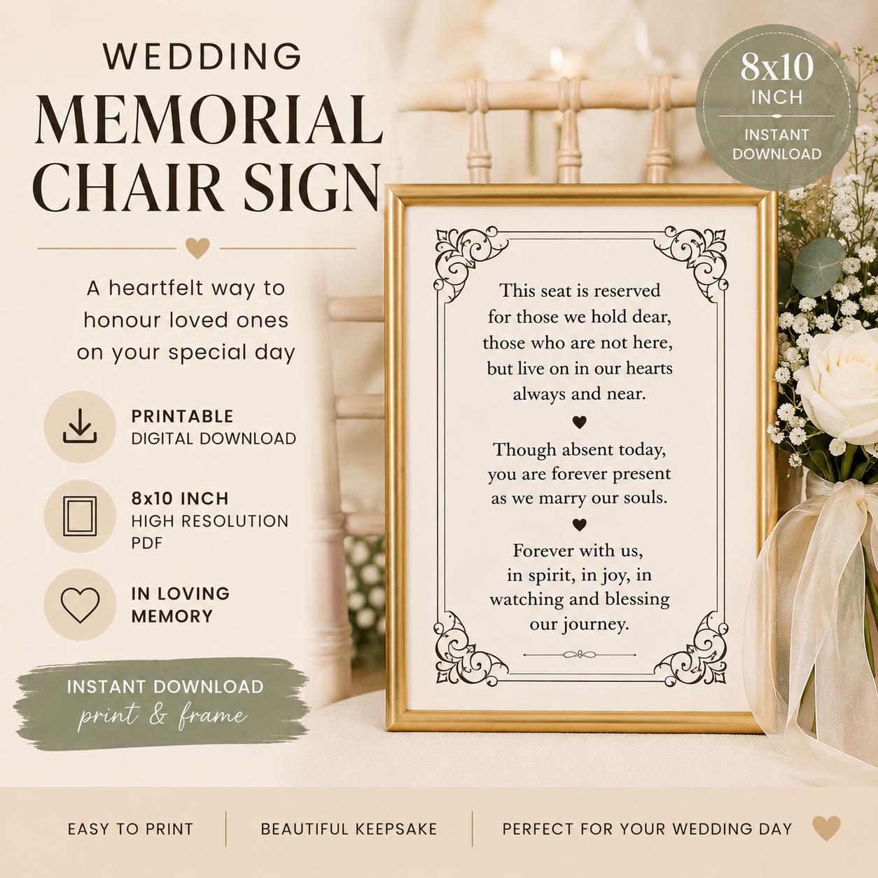 Empty Chair Poem Printable