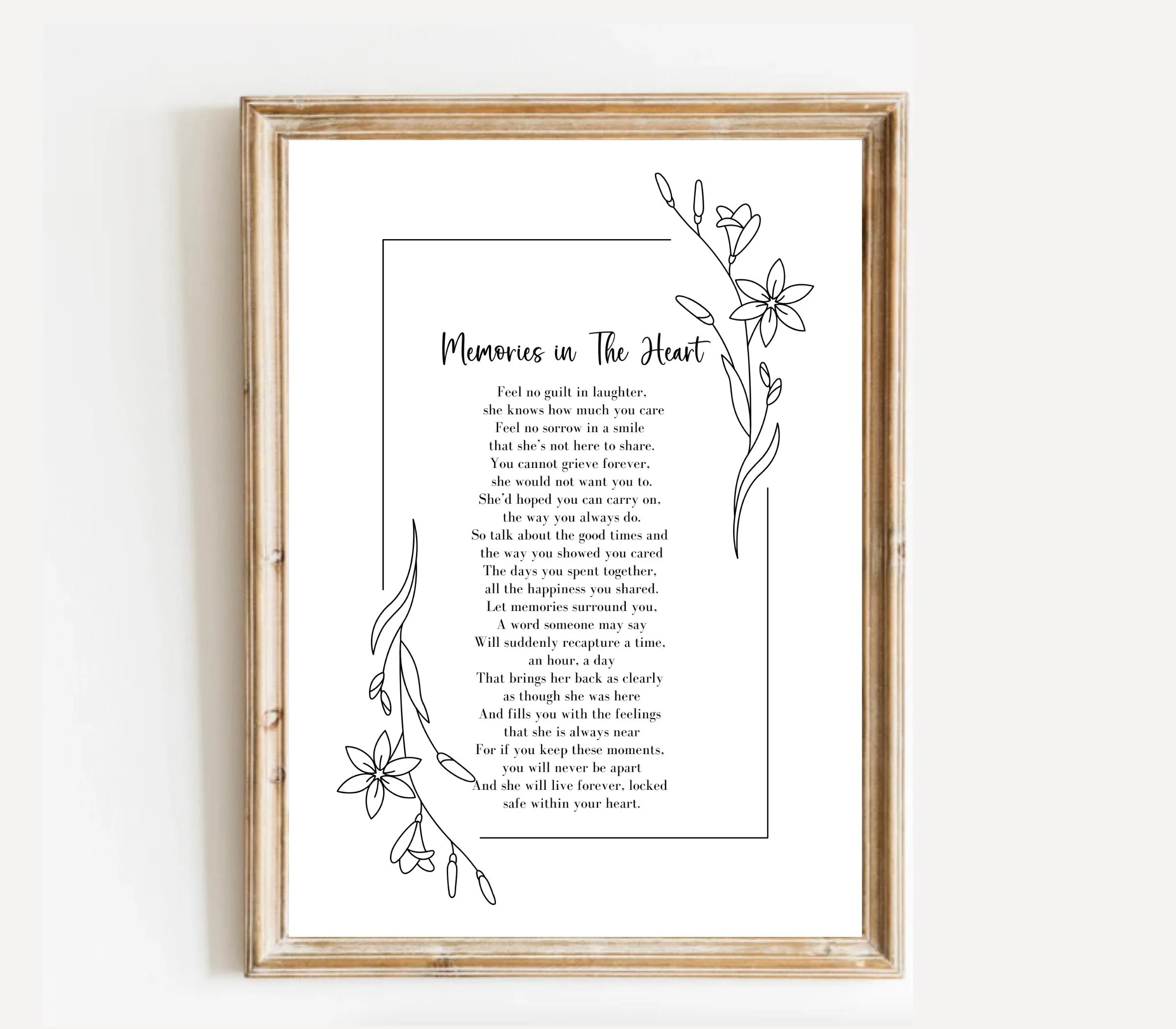 Empty Chair Poem Printable
