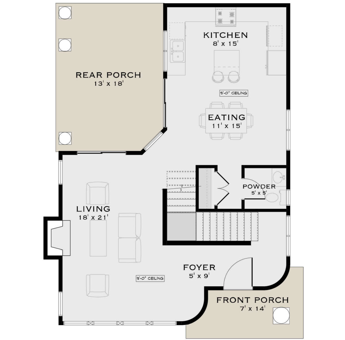 European Plan 1529 Square Feet 2 Bedrooms 2 5 Bathrooms