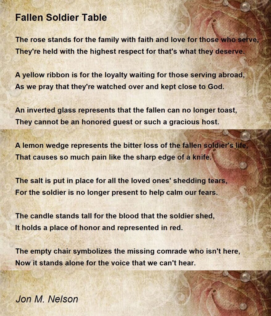 Fallen Soldier Table 1